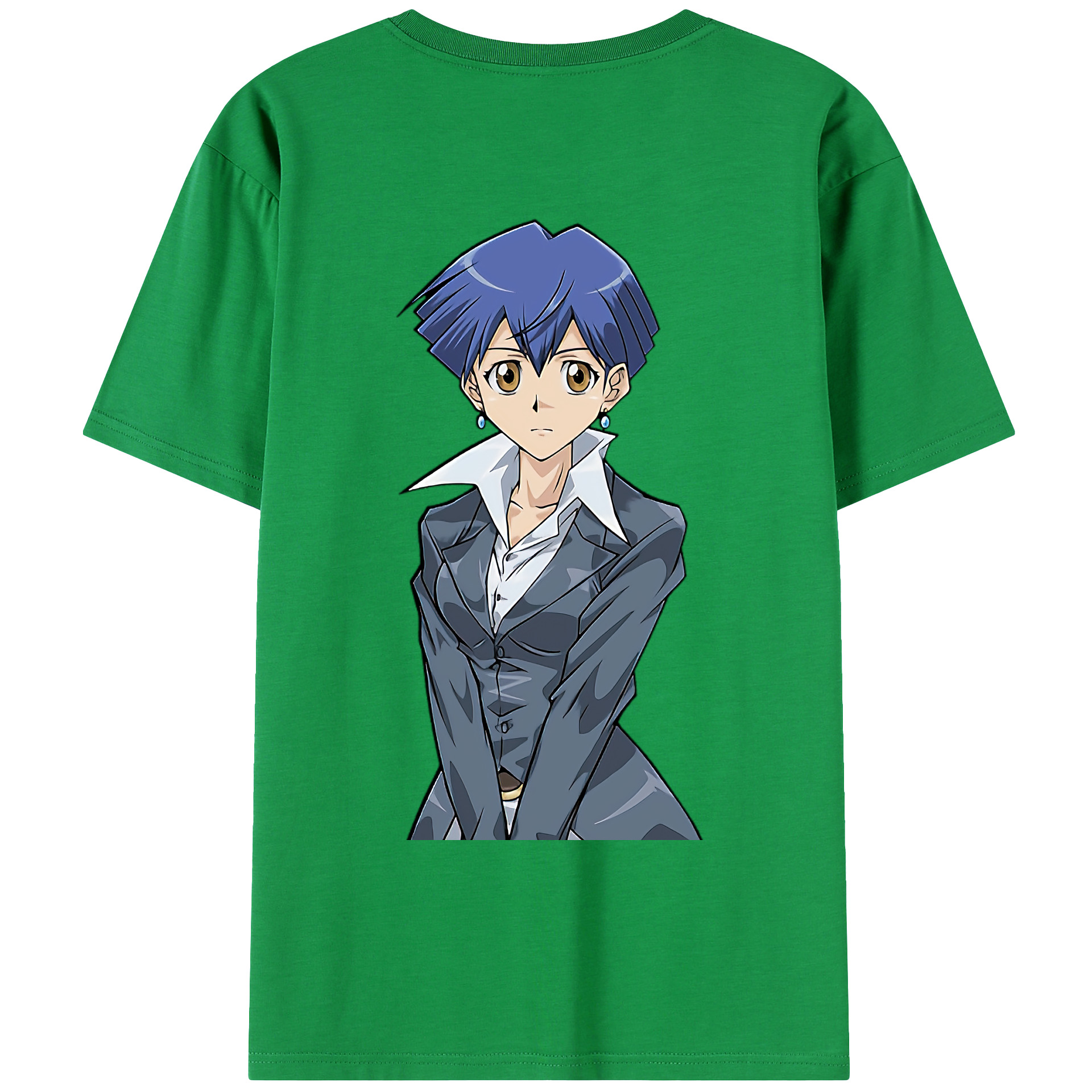 （画像用） 遊☆戯☆王 Yu-Gi-Oh! 綿100％ メンズ半袖Tシャツ（バックプリント） 通気性