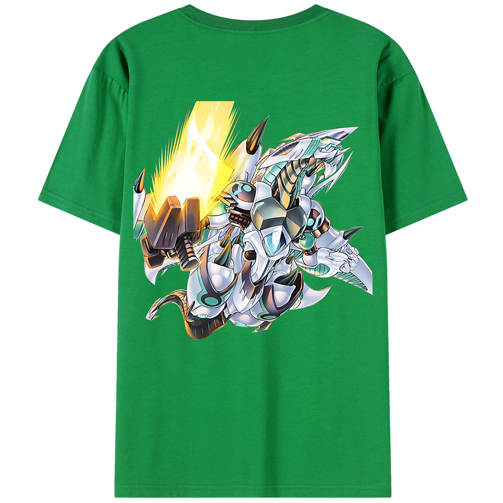 （画像用） 遊☆戯☆王 Yu-Gi-Oh! 綿100％ メンズ半袖Tシャツ（バックプリント） 通気性