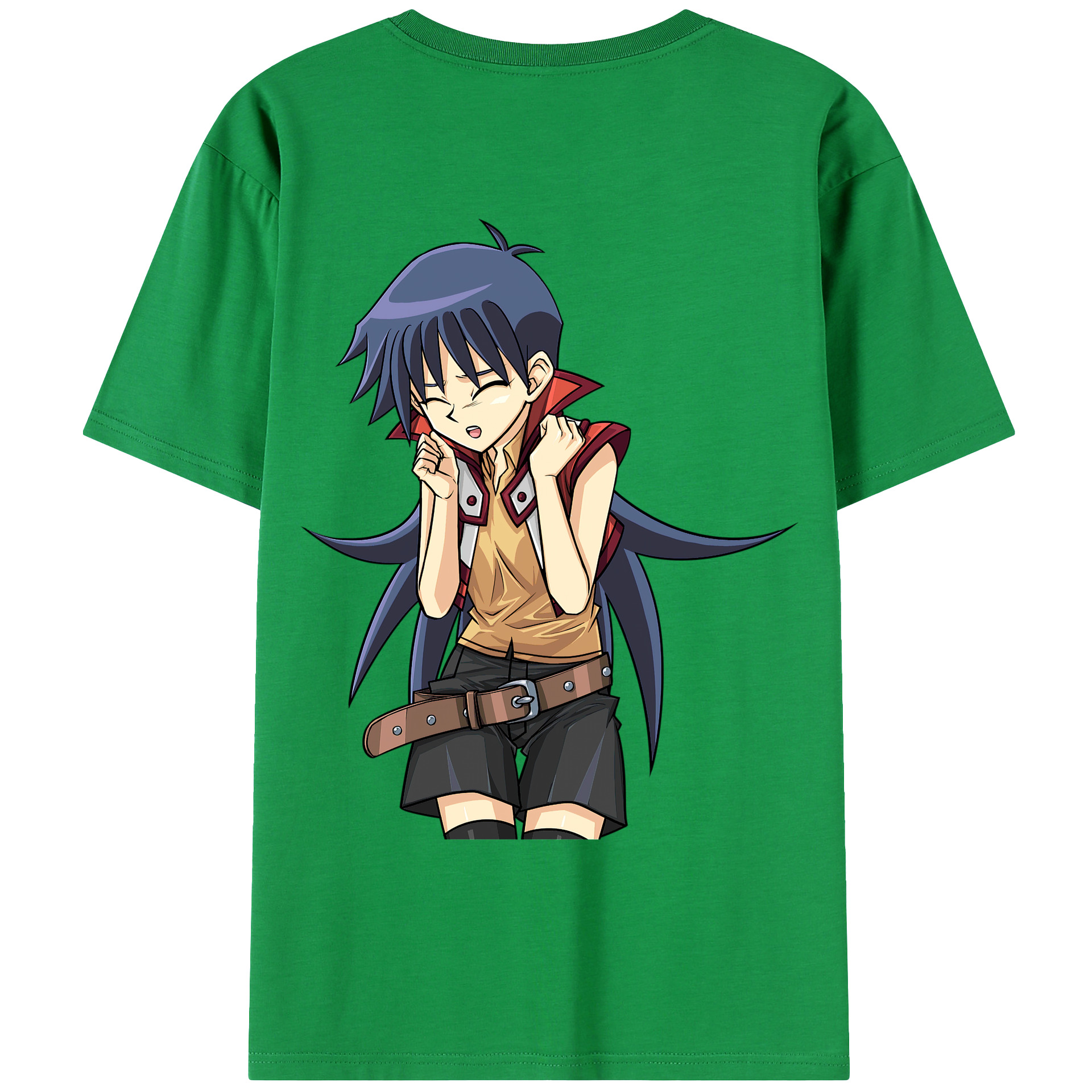 （画像用） 遊☆戯☆王 Yu-Gi-Oh! 綿100％ メンズ半袖Tシャツ（バックプリント） 通気性