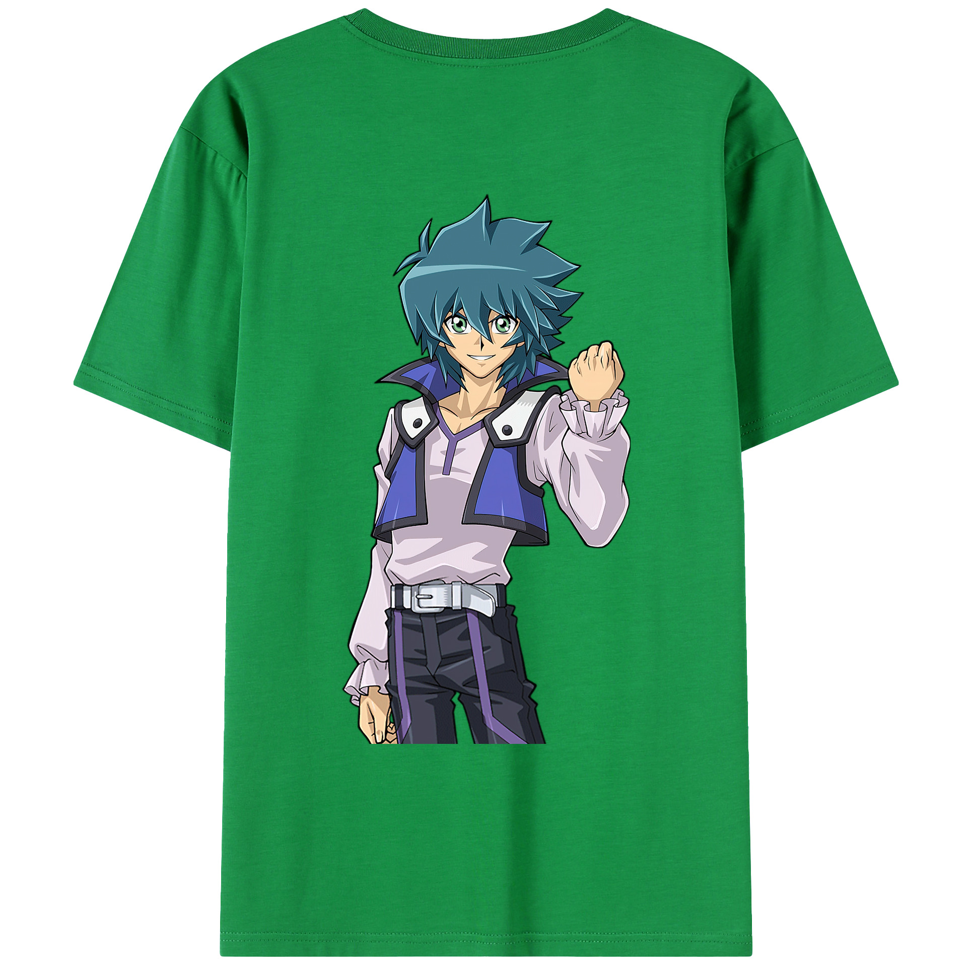（画像用） 遊☆戯☆王 Yu-Gi-Oh! 綿100％ メンズ半袖Tシャツ（バックプリント） 通気性