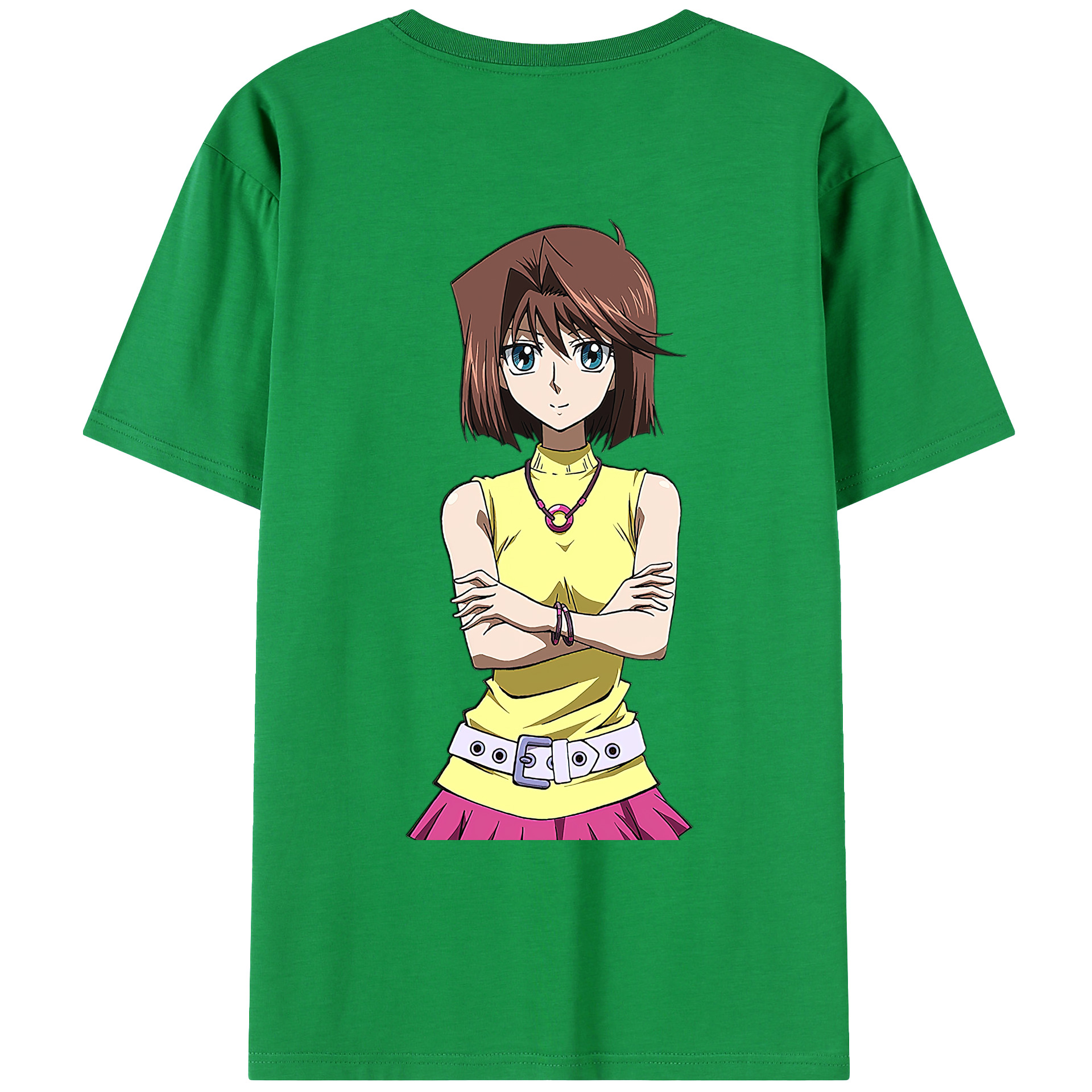 （画像用） 遊☆戯☆王 Yu-Gi-Oh! 綿100％ メンズ半袖Tシャツ（バックプリント） 通気性
