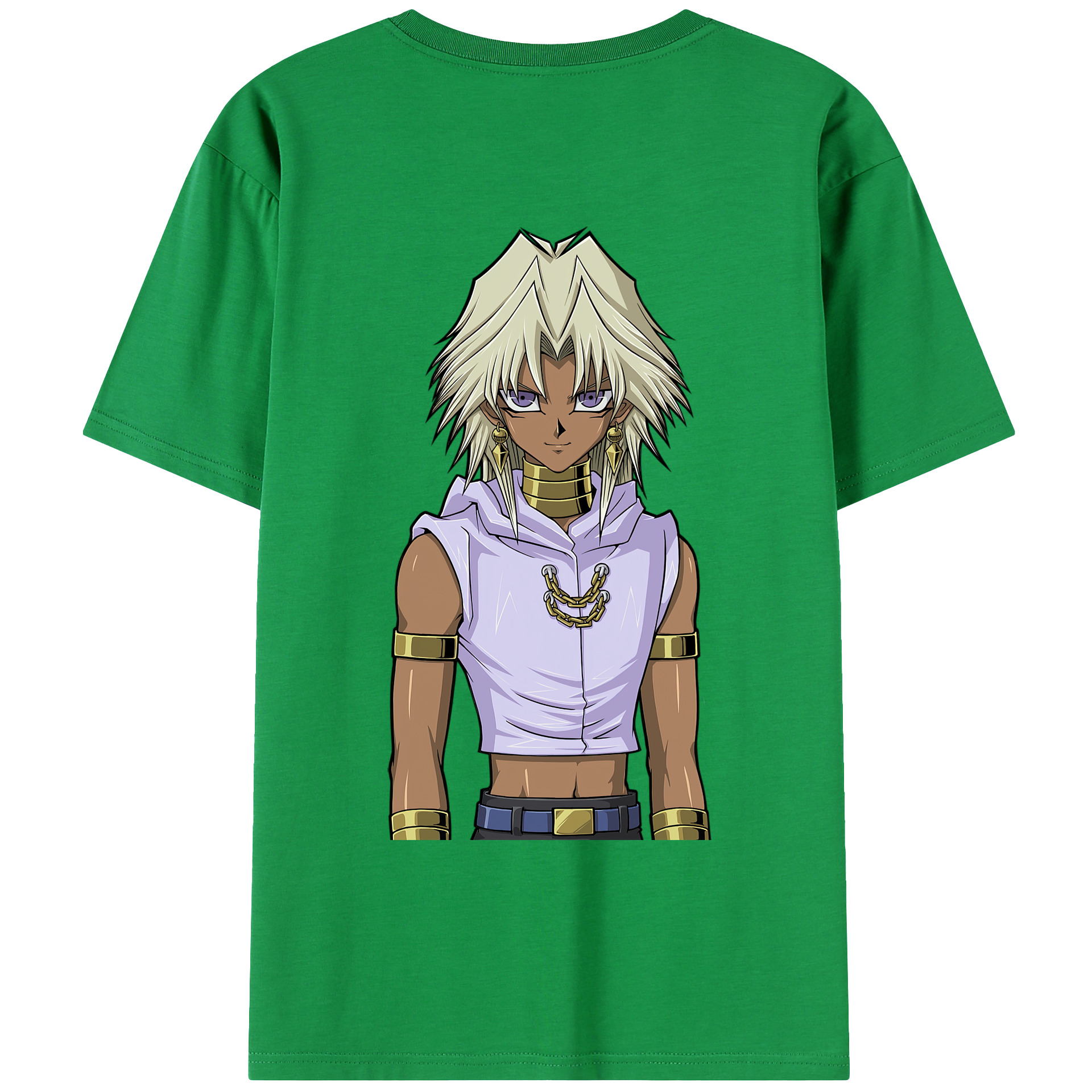 （画像用） 遊☆戯☆王 Yu-Gi-Oh! 綿100％ メンズ半袖Tシャツ（バックプリント） 通気性