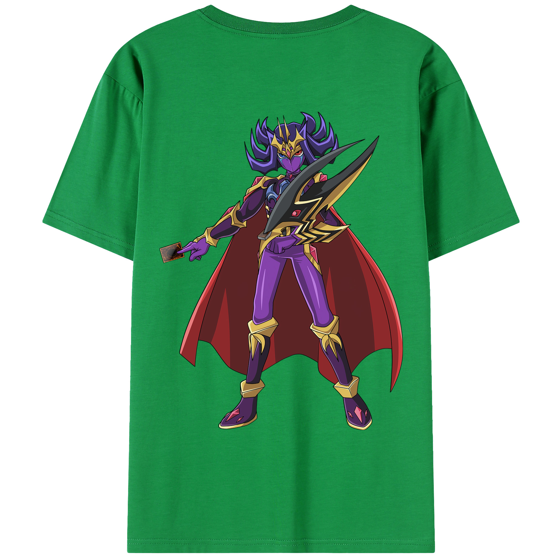 （画像用） 遊☆戯☆王 Yu-Gi-Oh! 綿100％ メンズ半袖Tシャツ（バックプリント） 通気性