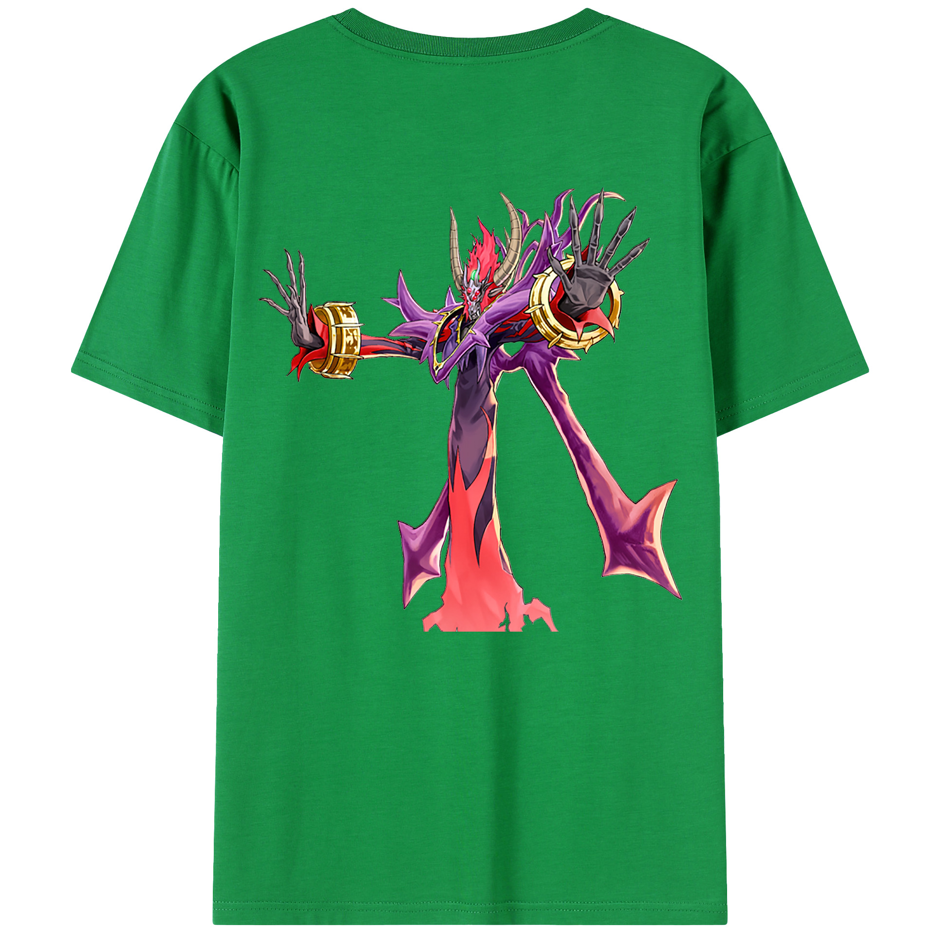 （画像用） 遊☆戯☆王 Yu-Gi-Oh! 綿100％ メンズ半袖Tシャツ（バックプリント） 通気性