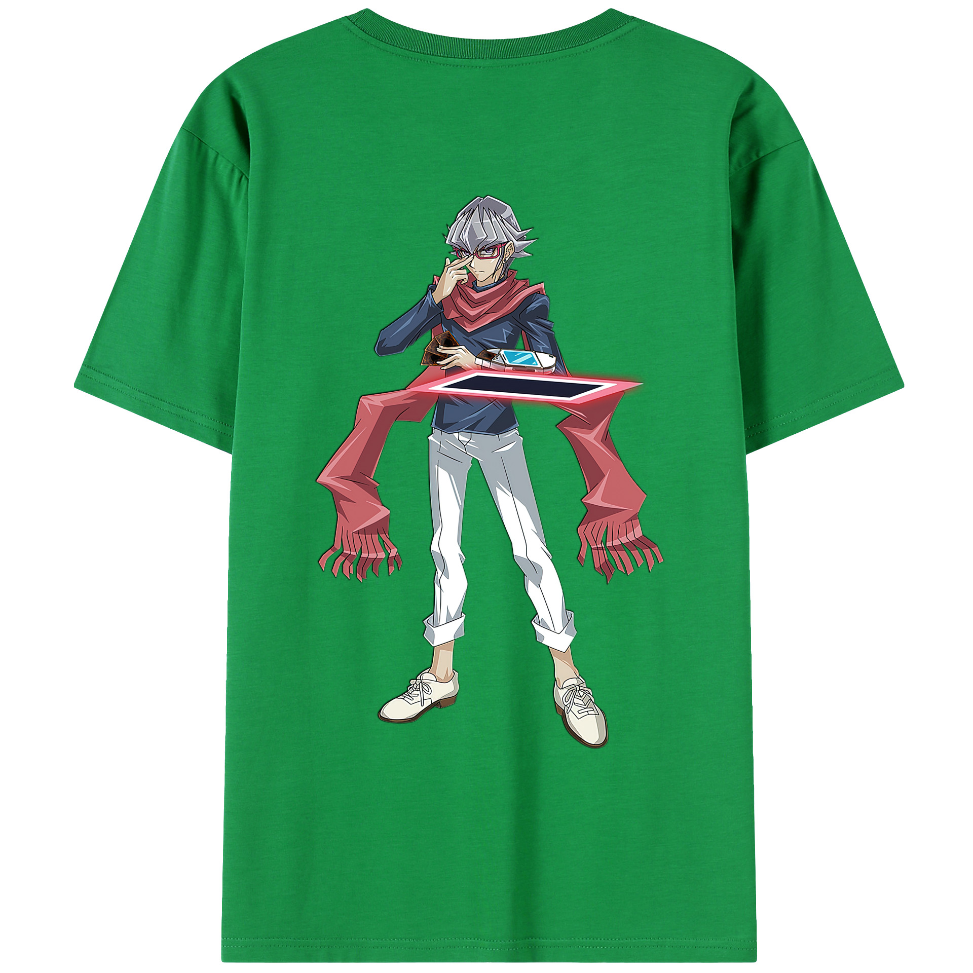 （画像用） 遊☆戯☆王 Yu-Gi-Oh! 綿100％ メンズ半袖Tシャツ（バックプリント） 通気性