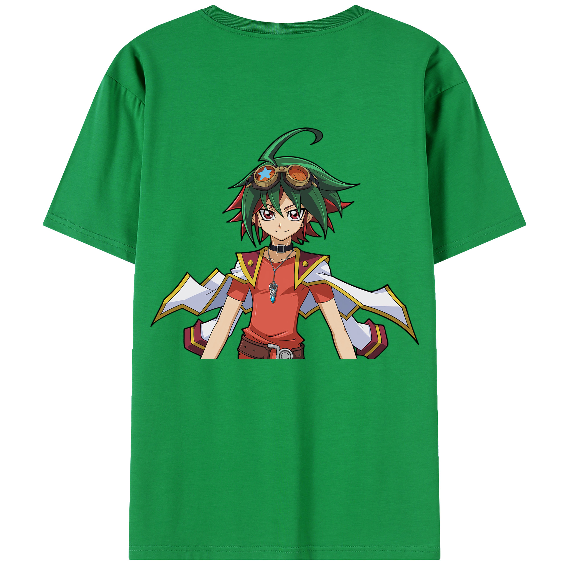 （画像用） 遊☆戯☆王 Yu-Gi-Oh! 綿100％ メンズ半袖Tシャツ（バックプリント） 通気性