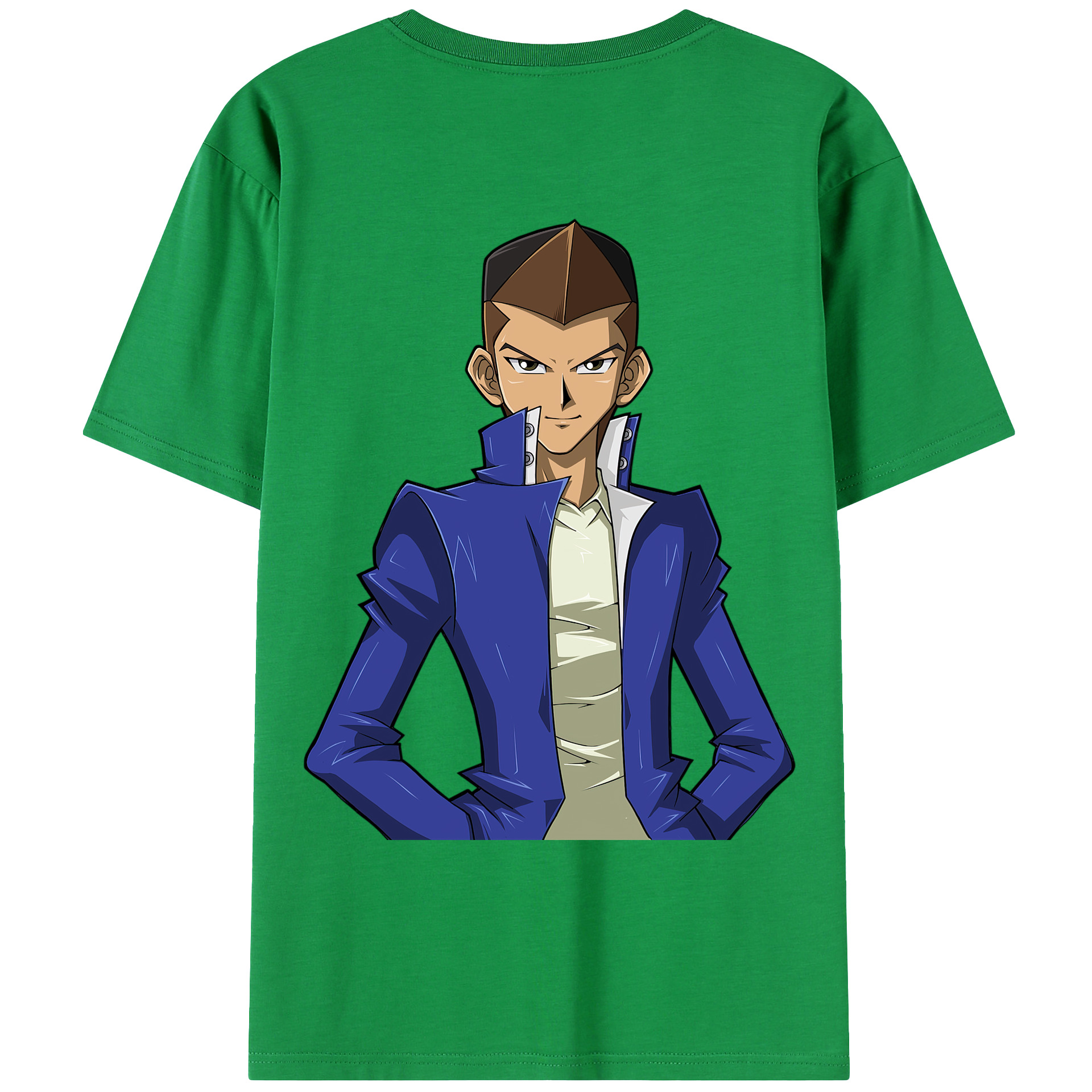 （画像用） 遊☆戯☆王 Yu-Gi-Oh! 綿100％ メンズ半袖Tシャツ（バックプリント） 通気性
