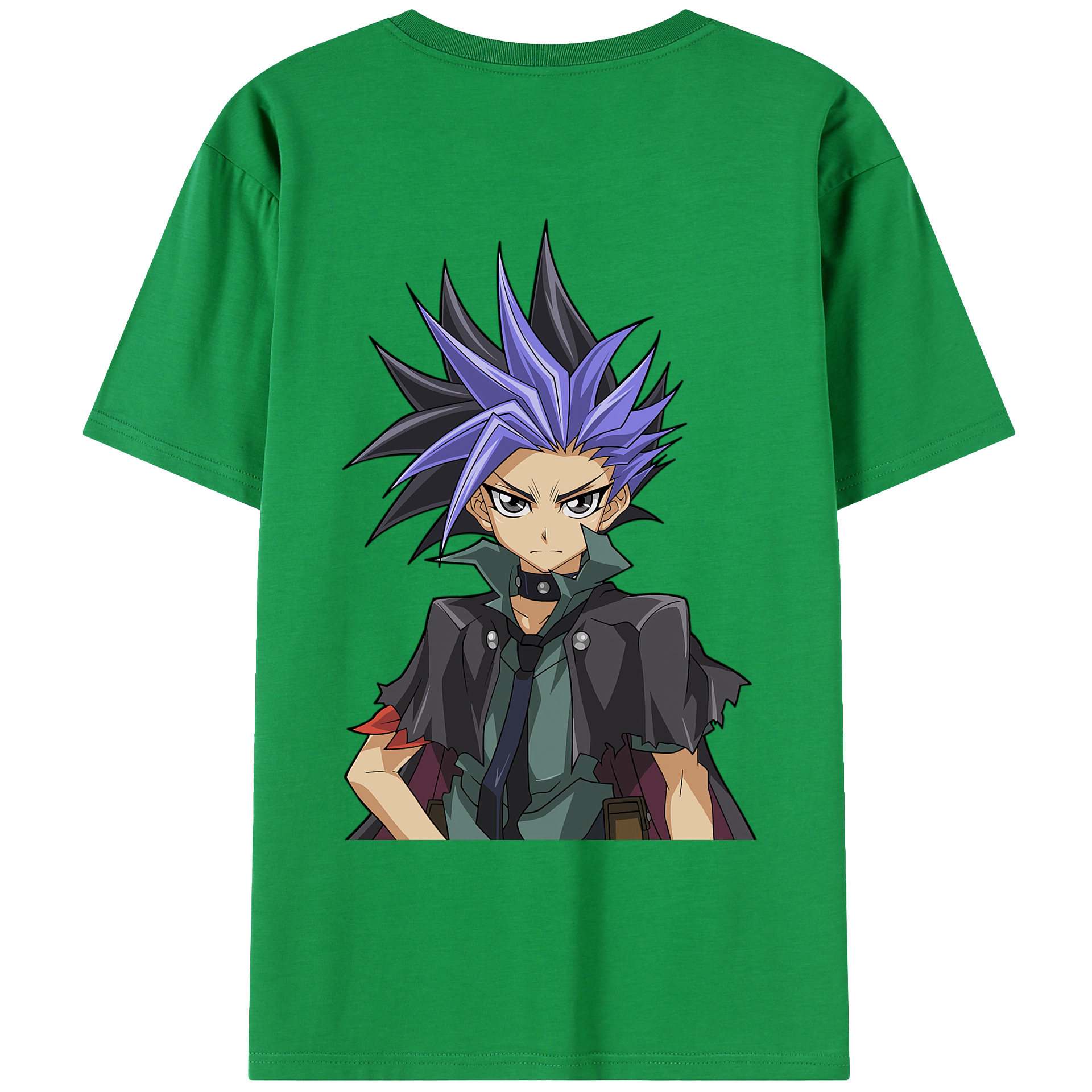 （画像用） 遊☆戯☆王 Yu-Gi-Oh! 綿100％ メンズ半袖Tシャツ（バックプリント） 通気性