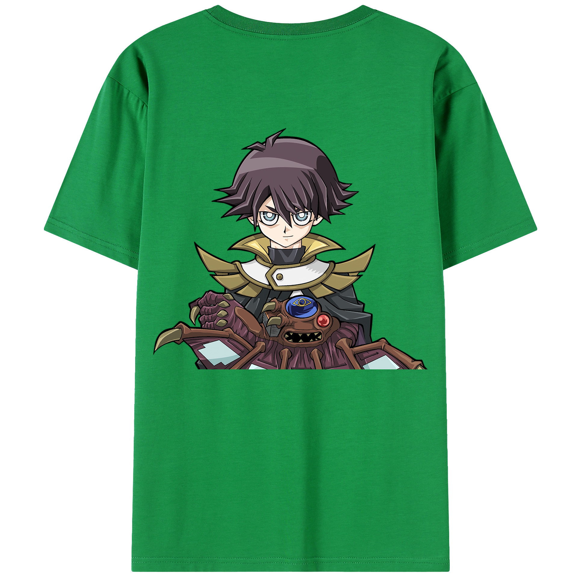 （画像用） 遊☆戯☆王 Yu-Gi-Oh! 綿100％ メンズ半袖Tシャツ（バックプリント） 通気性
