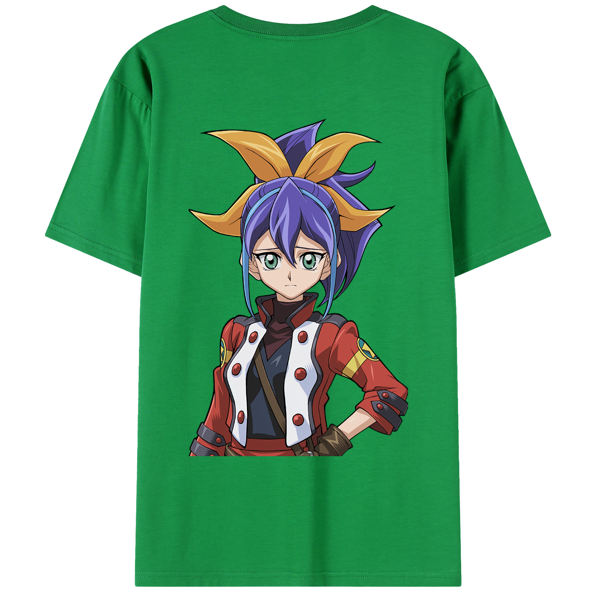 （画像用） 遊☆戯☆王 Yu-Gi-Oh! 綿100％ メンズ半袖Tシャツ（バックプリント） 通気性