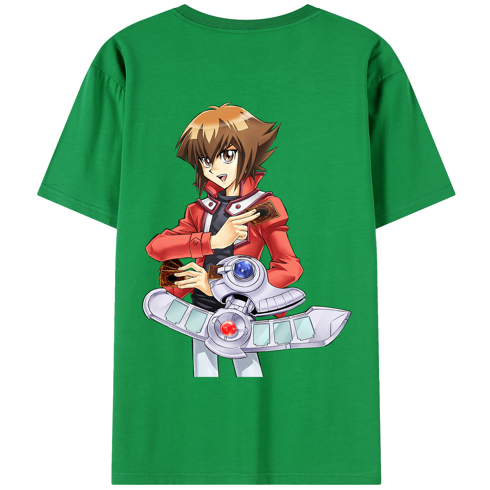 （画像用） 遊☆戯☆王 Yu-Gi-Oh! 綿100％ メンズ半袖Tシャツ（バックプリント） 通気性