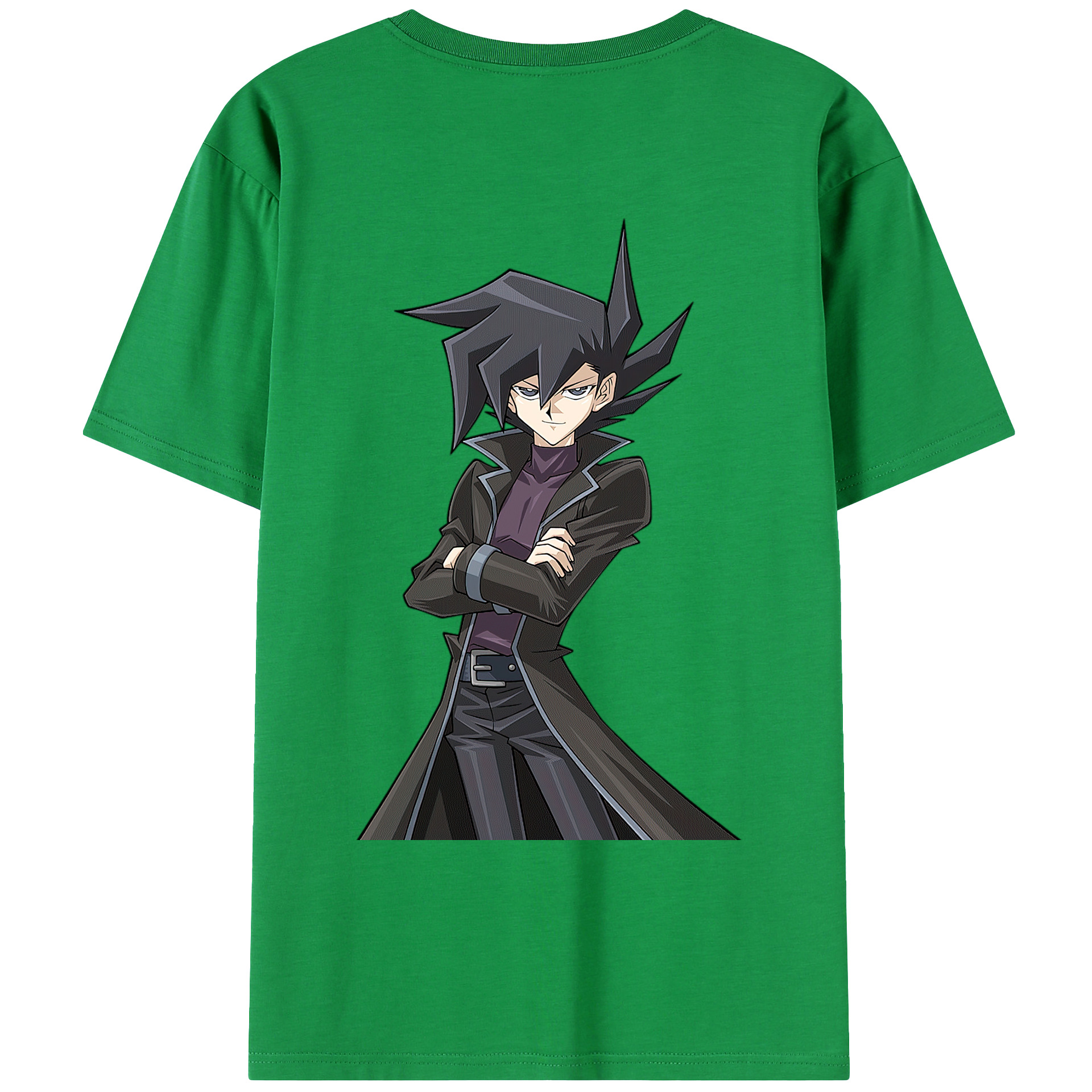 （画像用） 遊☆戯☆王 Yu-Gi-Oh! 綿100％ メンズ半袖Tシャツ（バックプリント） 通気性