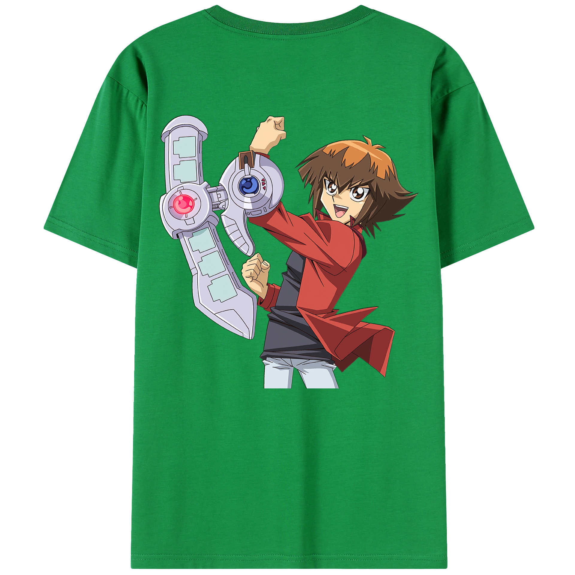 （画像用） 遊☆戯☆王 Yu-Gi-Oh! 綿100％ メンズ半袖Tシャツ（バックプリント） 通気性