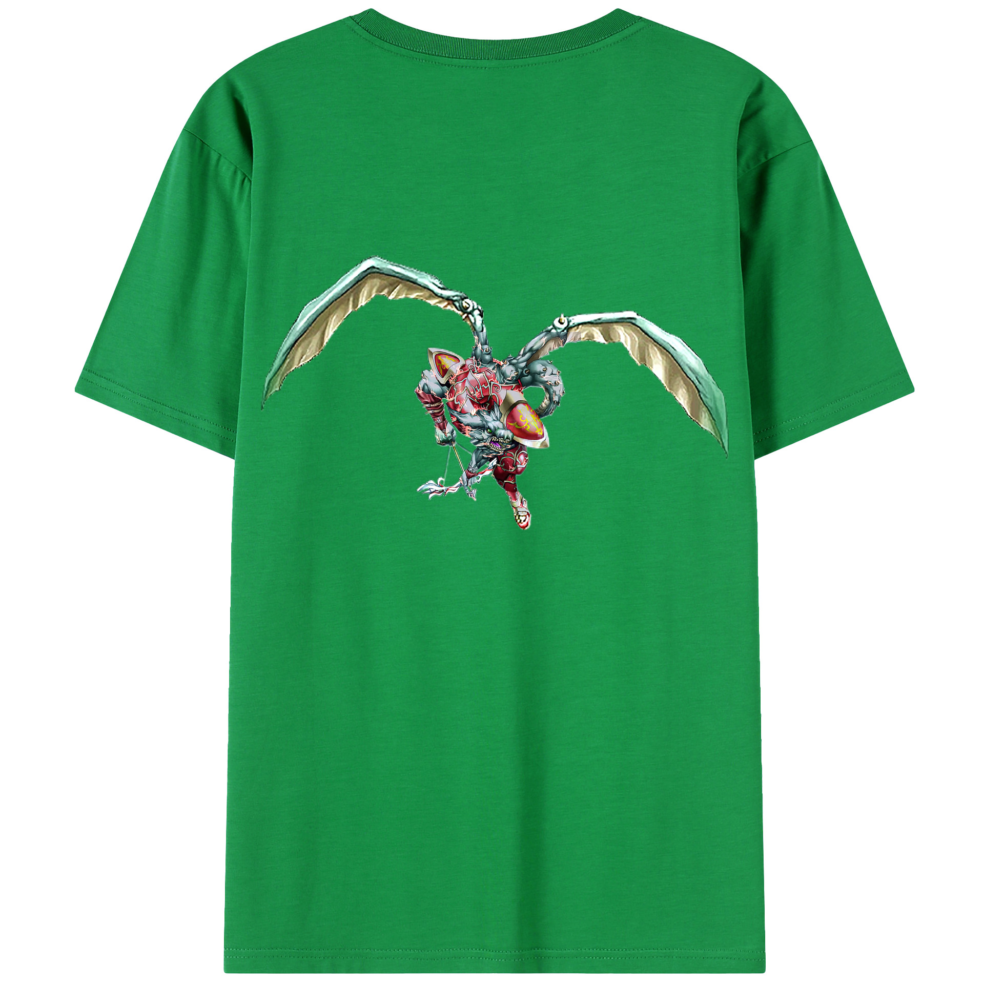（画像用） 遊☆戯☆王 Yu-Gi-Oh! 綿100％ メンズ半袖Tシャツ（バックプリント） 通気性
