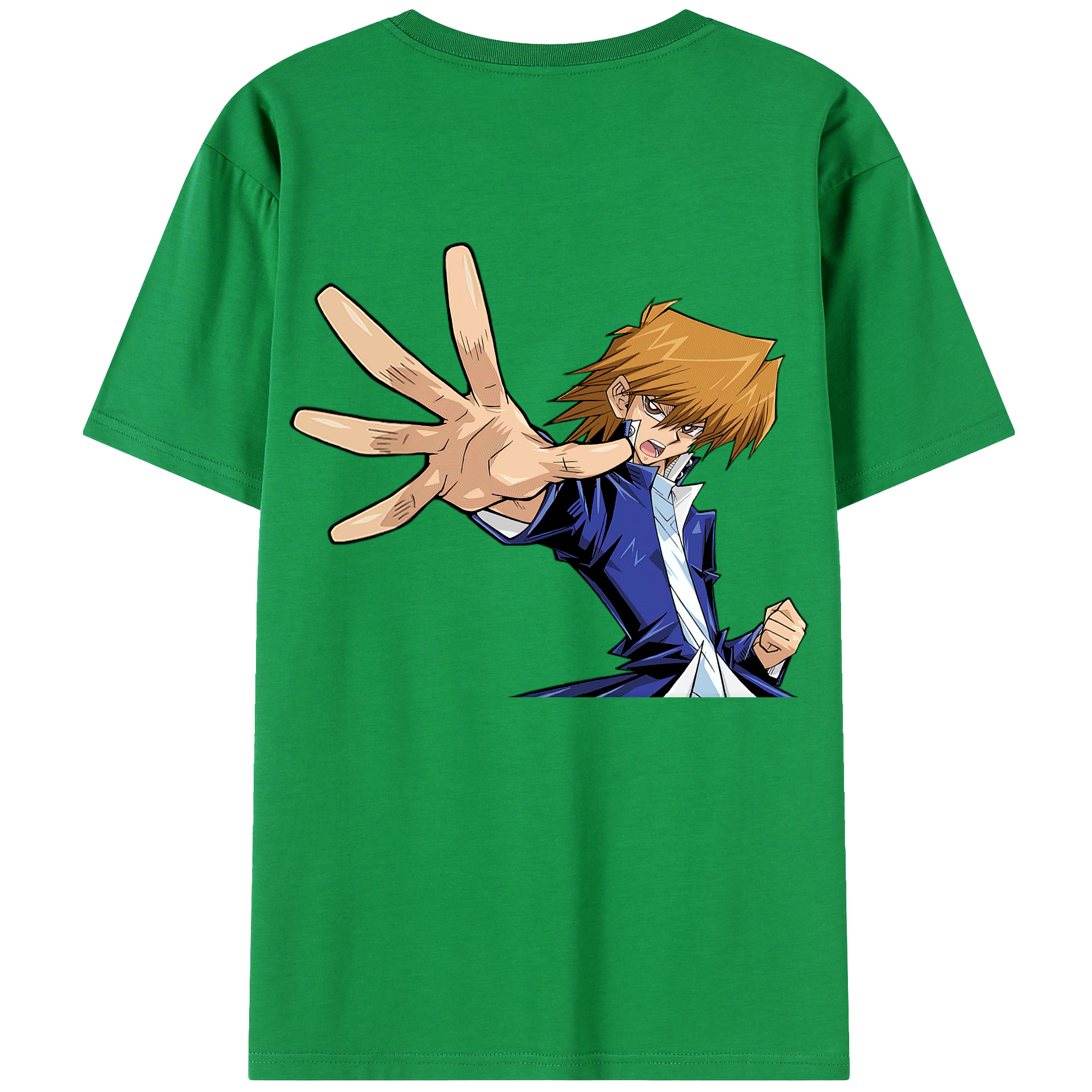 （画像用） 遊☆戯☆王 Yu-Gi-Oh! 綿100％ メンズ半袖Tシャツ（バックプリント） 通気性