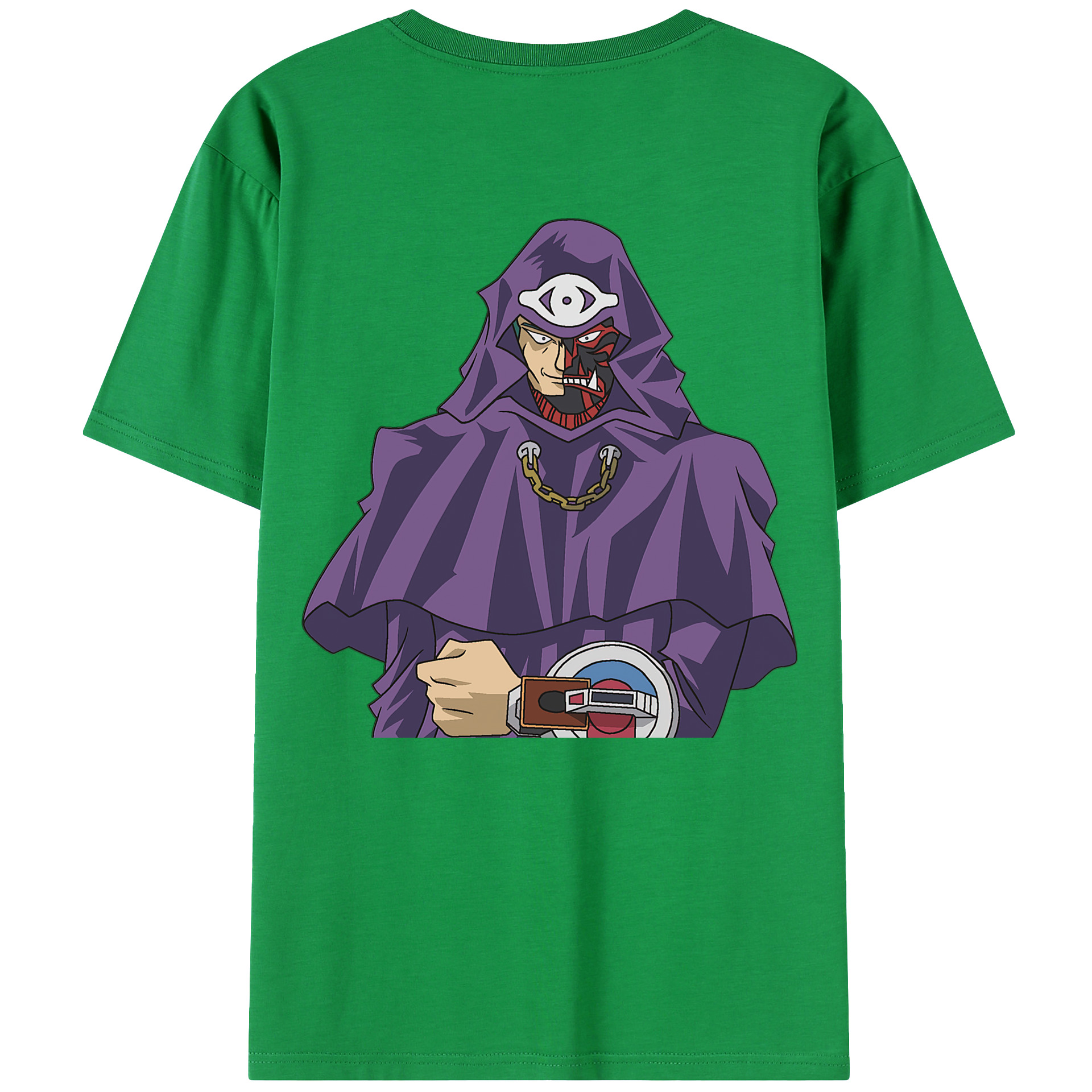 （画像用） 遊☆戯☆王 Yu-Gi-Oh! 綿100％ メンズ半袖Tシャツ（バックプリント） 通気性