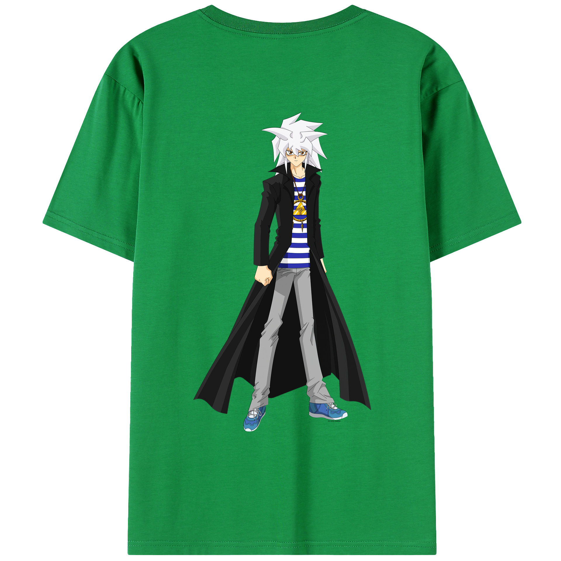 （画像用） 遊☆戯☆王 Yu-Gi-Oh! 綿100％ メンズ半袖Tシャツ（バックプリント） 通気性