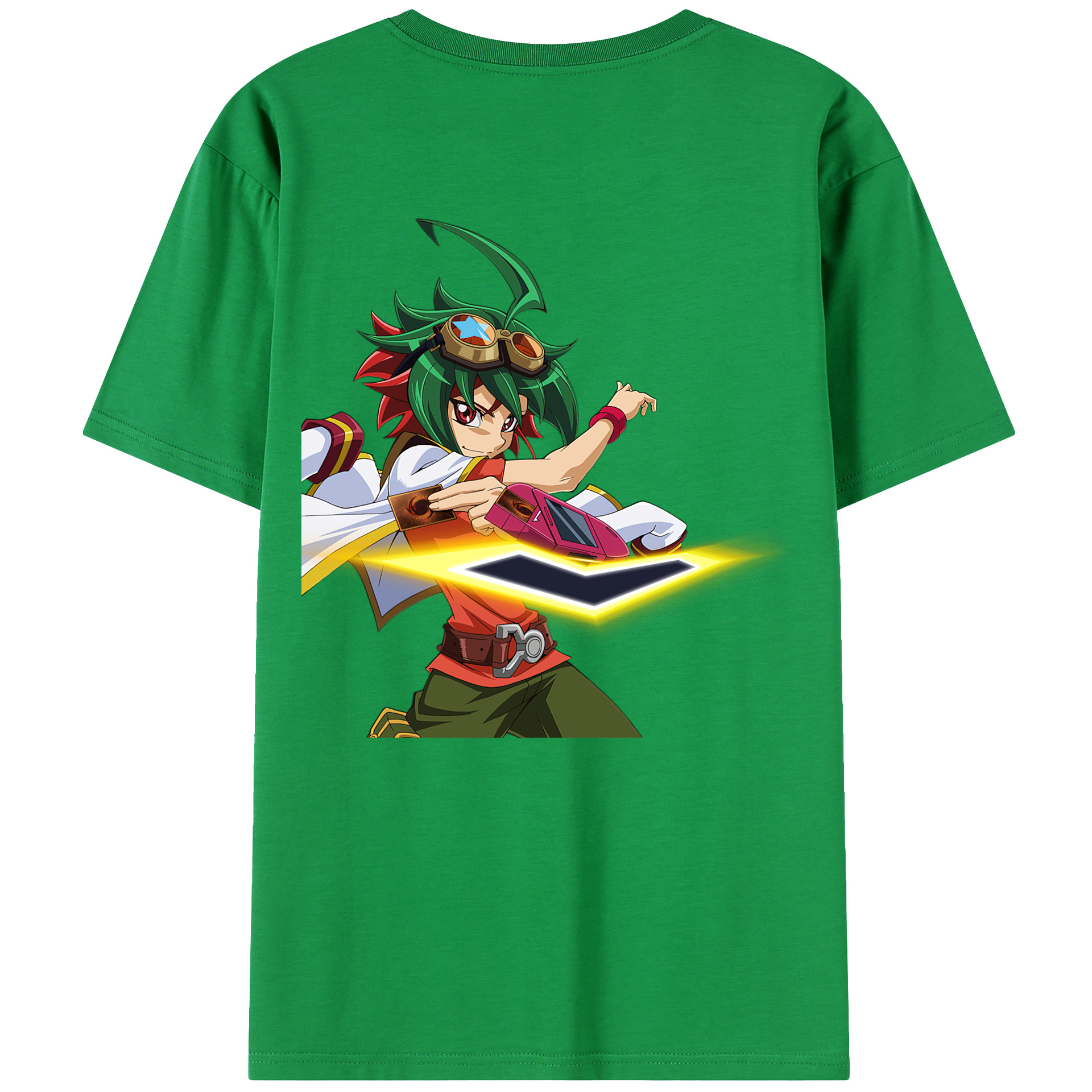 （画像用） 遊☆戯☆王 Yu-Gi-Oh! 綿100％ メンズ半袖Tシャツ（バックプリント） 通気性
