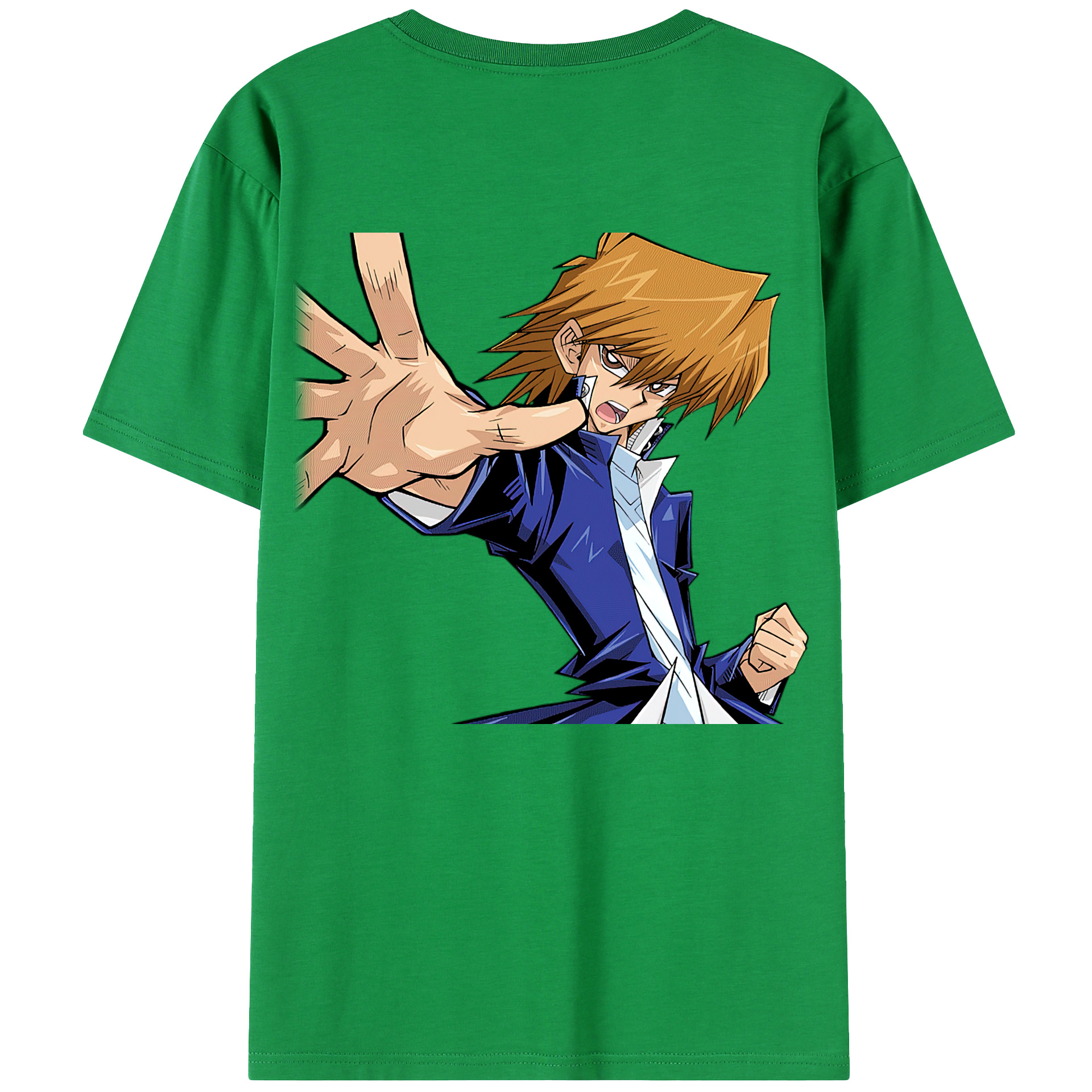 （画像用） 遊☆戯☆王 Yu-Gi-Oh! 綿100％ メンズ半袖Tシャツ（バックプリント） 通気性