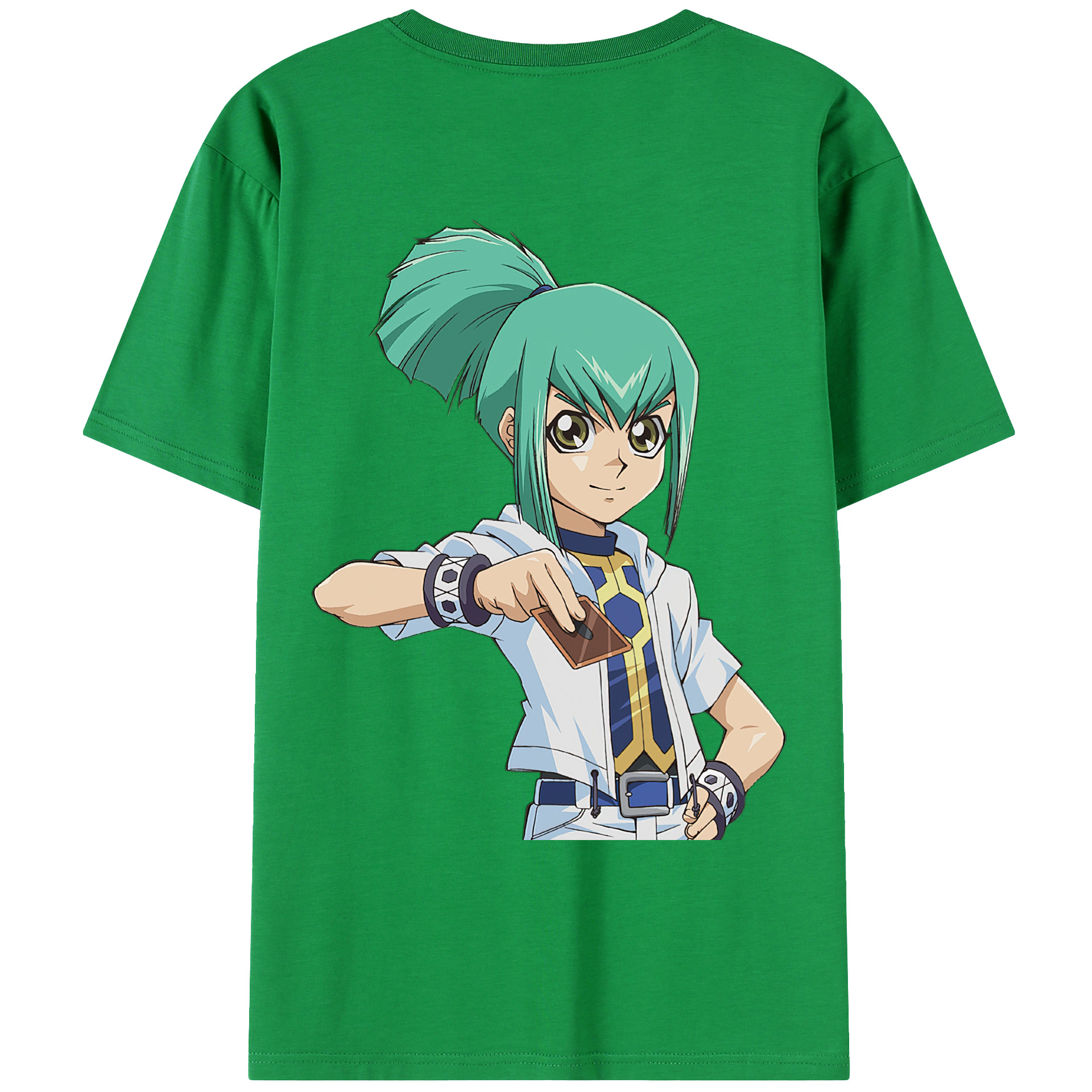 （画像用） 遊☆戯☆王 Yu-Gi-Oh! 綿100％ メンズ半袖Tシャツ（バックプリント） 通気性