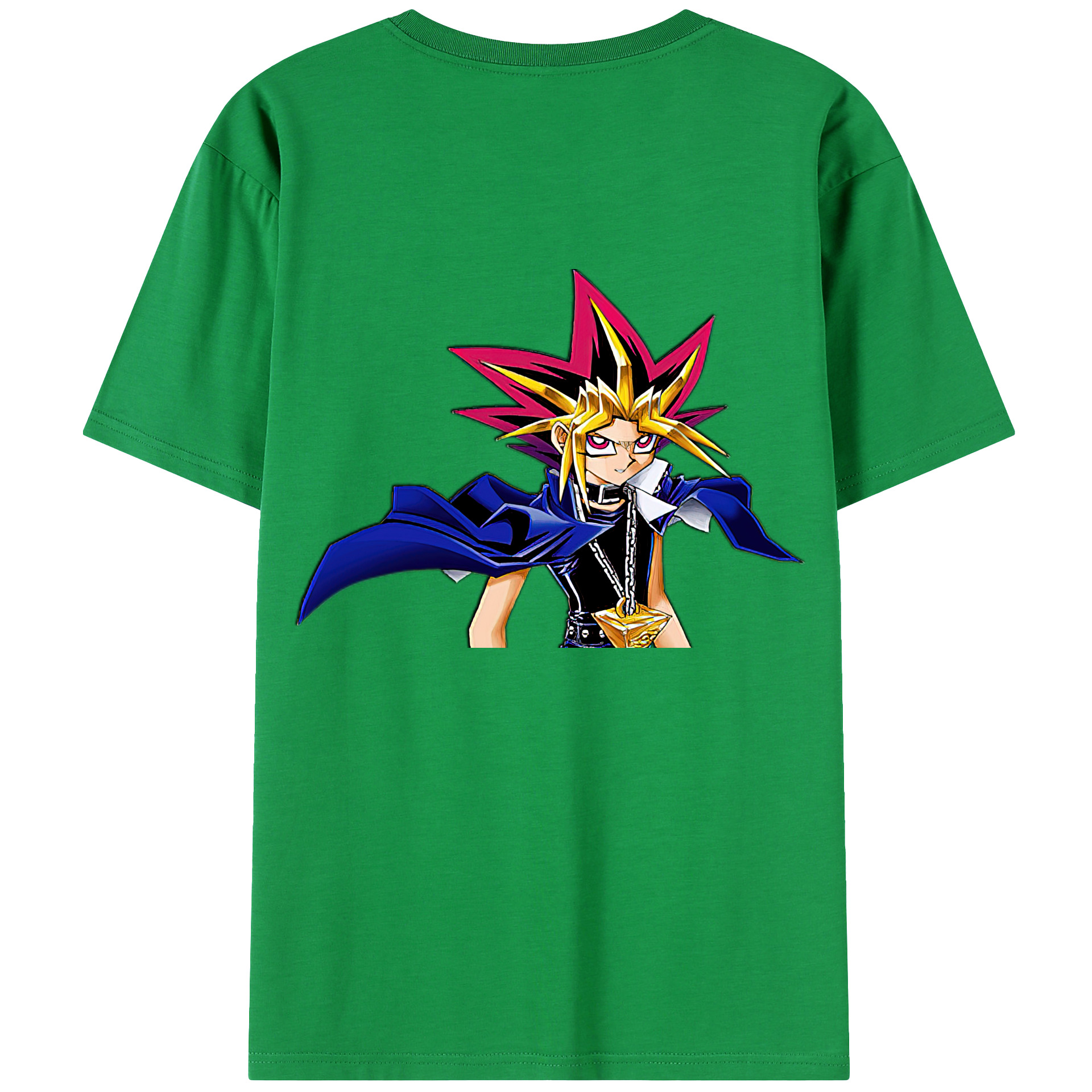 （画像用） 遊☆戯☆王 Yu-Gi-Oh! 綿100％ メンズ半袖Tシャツ（バックプリント） 通気性
