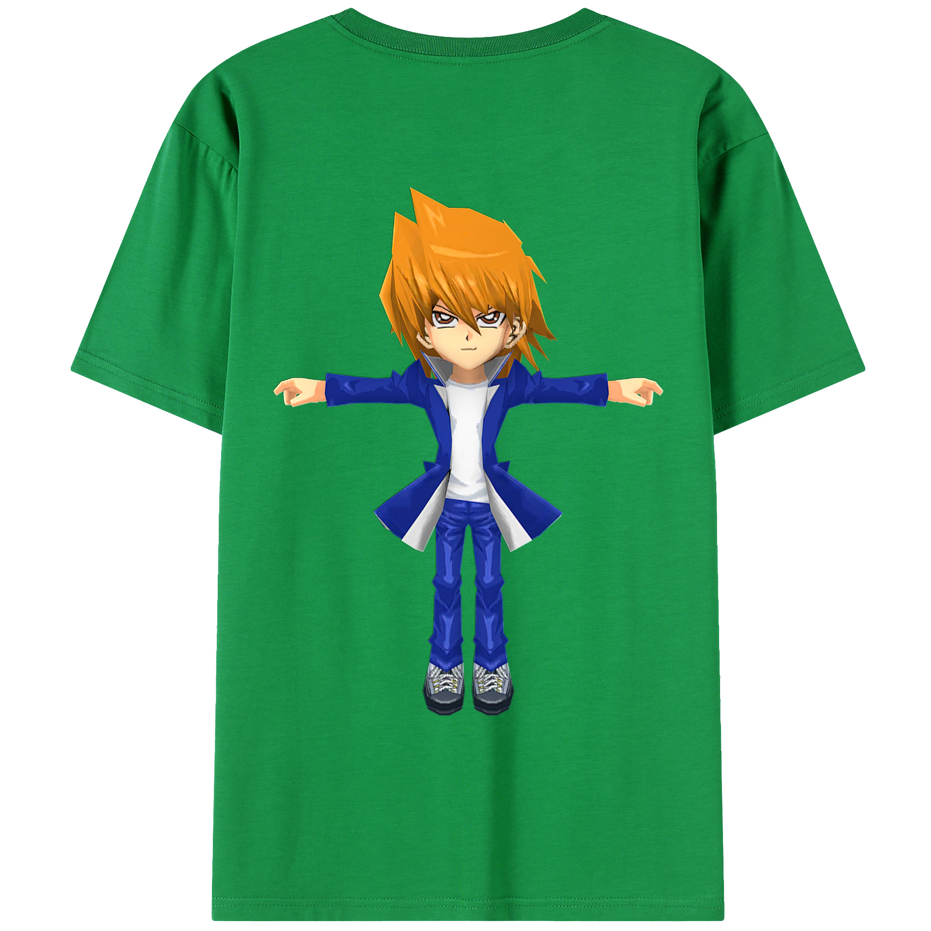（画像用） 遊☆戯☆王 Yu-Gi-Oh! 綿100％ メンズ半袖Tシャツ（バックプリント） 通気性