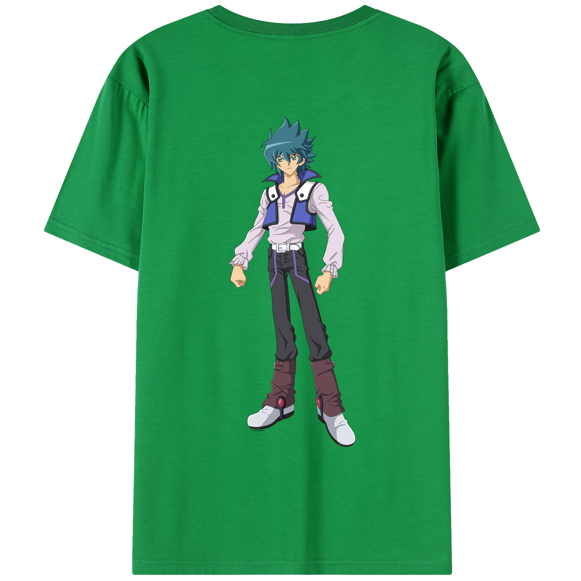 （画像用） 遊☆戯☆王 Yu-Gi-Oh! 綿100％ メンズ半袖Tシャツ（バックプリント） 通気性