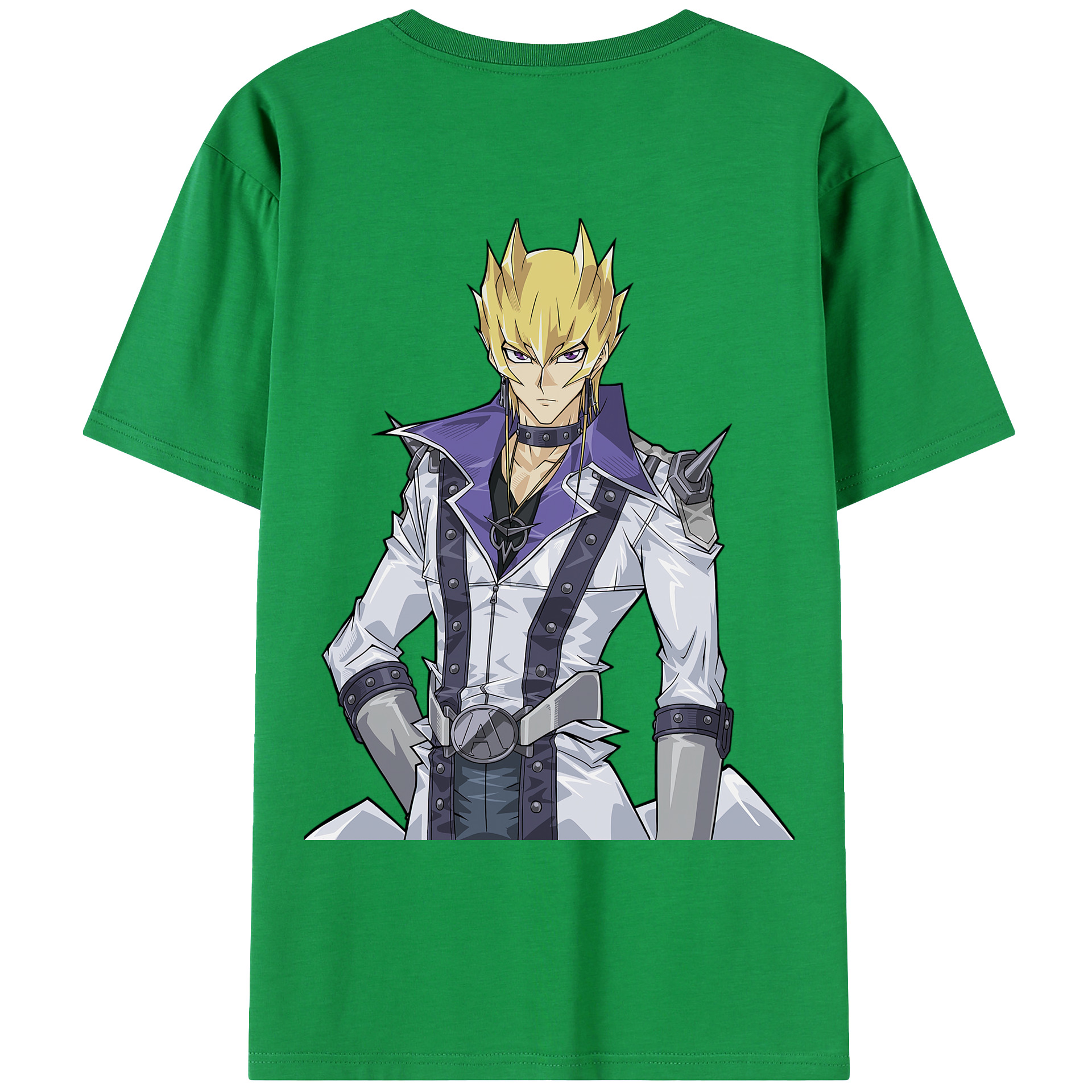 （画像用） 遊☆戯☆王 Yu-Gi-Oh! 綿100％ メンズ半袖Tシャツ（バックプリント） 通気性
