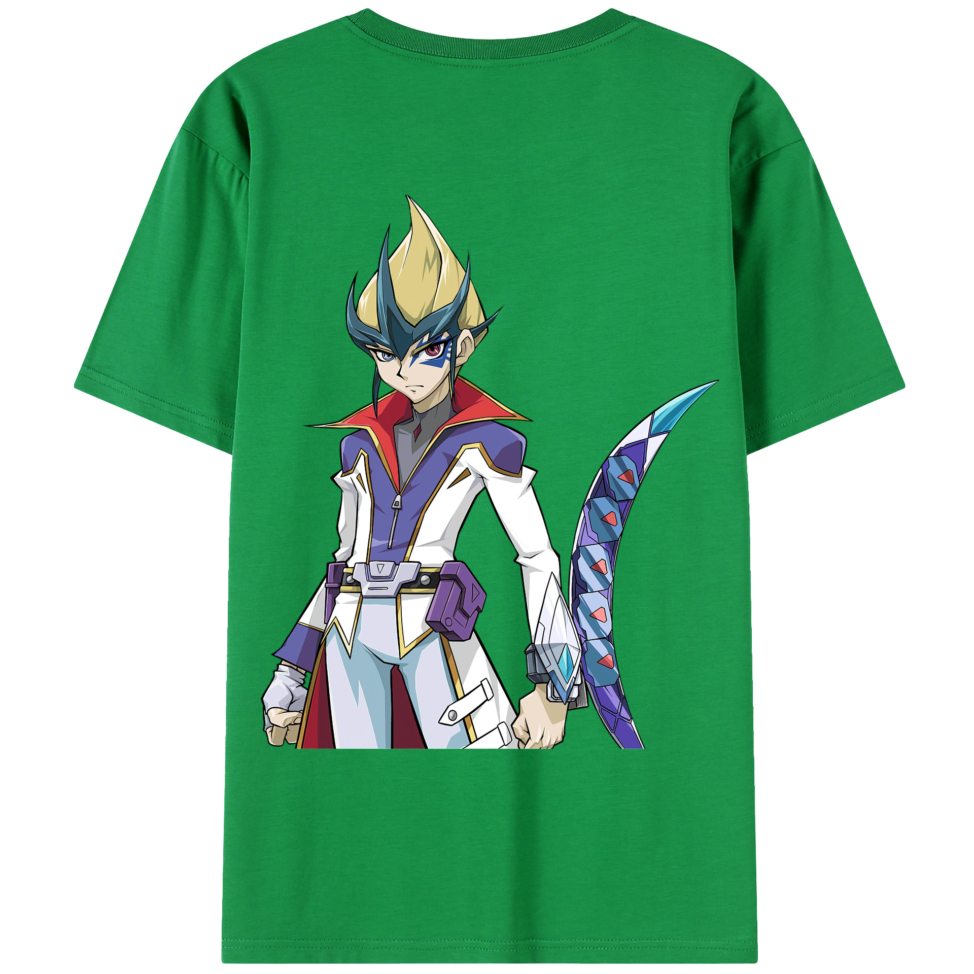 （画像用） 遊☆戯☆王 Yu-Gi-Oh! 綿100％ メンズ半袖Tシャツ（バックプリント） 通気性