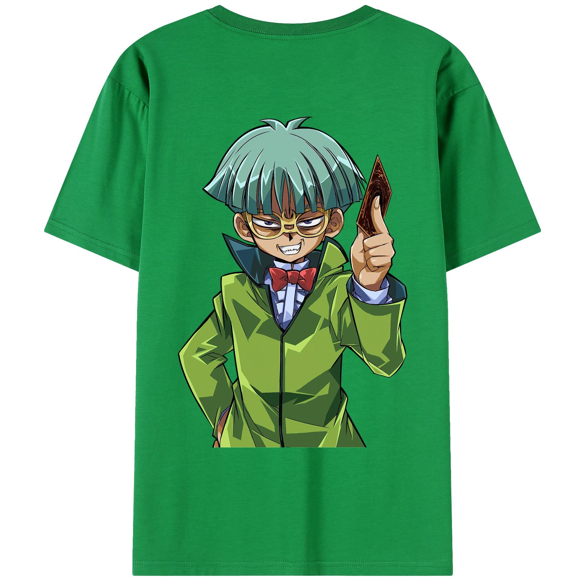 （画像用） 遊☆戯☆王 Yu-Gi-Oh! 綿100％ メンズ半袖Tシャツ（バックプリント） 通気性