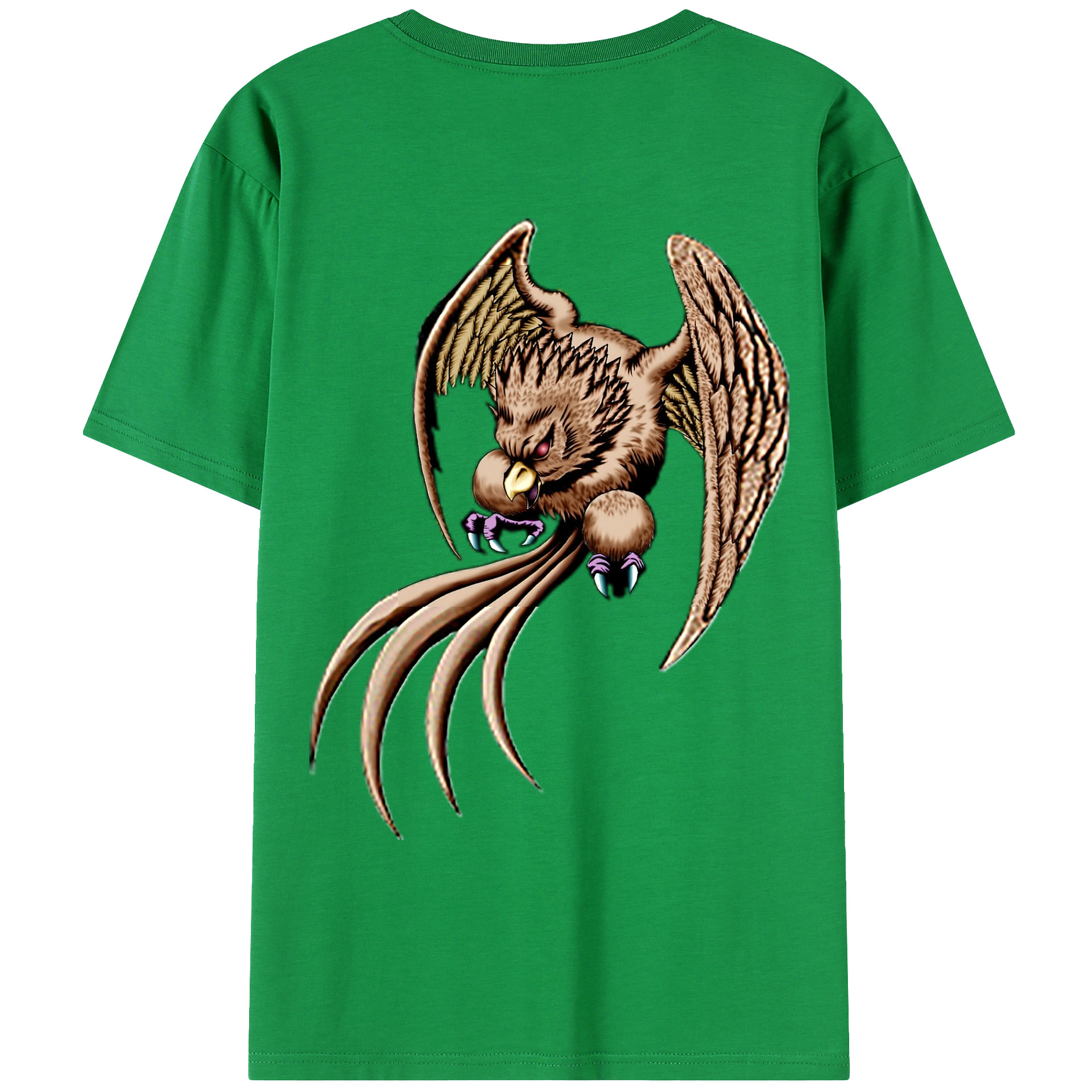 （画像用） 遊☆戯☆王 Yu-Gi-Oh! 綿100％ メンズ半袖Tシャツ（バックプリント） 通気性