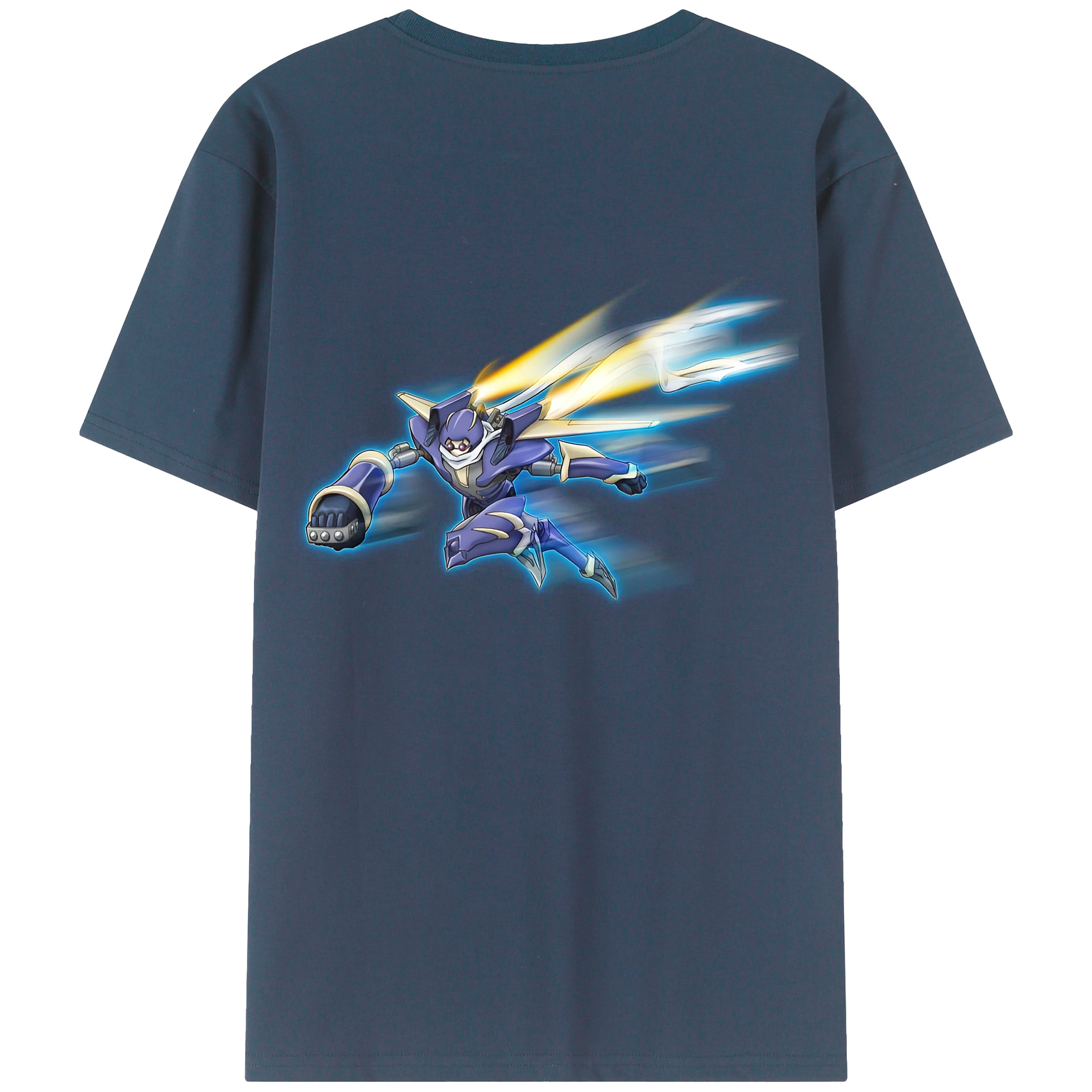 （画像用） 遊☆戯☆王 Yu-Gi-Oh! 綿100％ メンズ半袖Tシャツ（バックプリント） 通気性