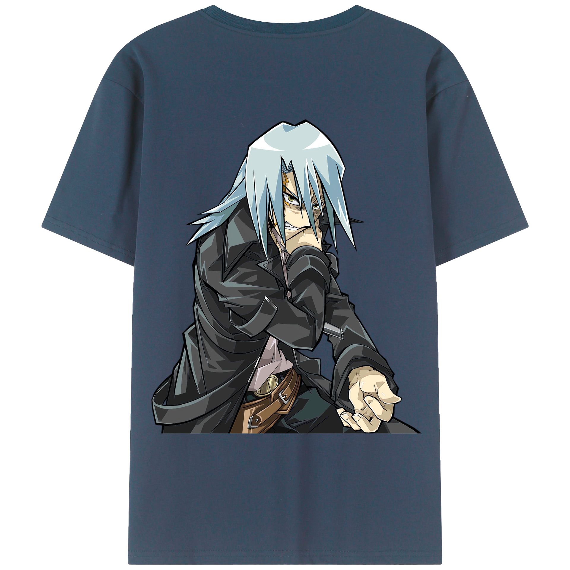 （画像用） 遊☆戯☆王 Yu-Gi-Oh! 綿100％ メンズ半袖Tシャツ（バックプリント） 通気性