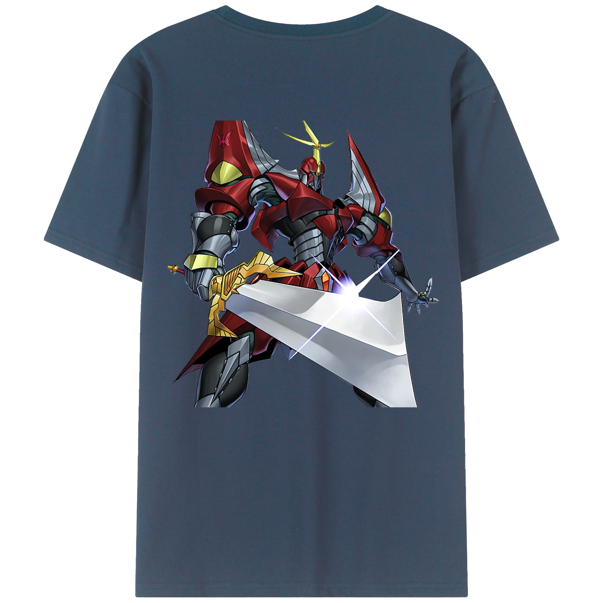 （画像用） 遊☆戯☆王 Yu-Gi-Oh! 綿100％ メンズ半袖Tシャツ（バックプリント） 通気性