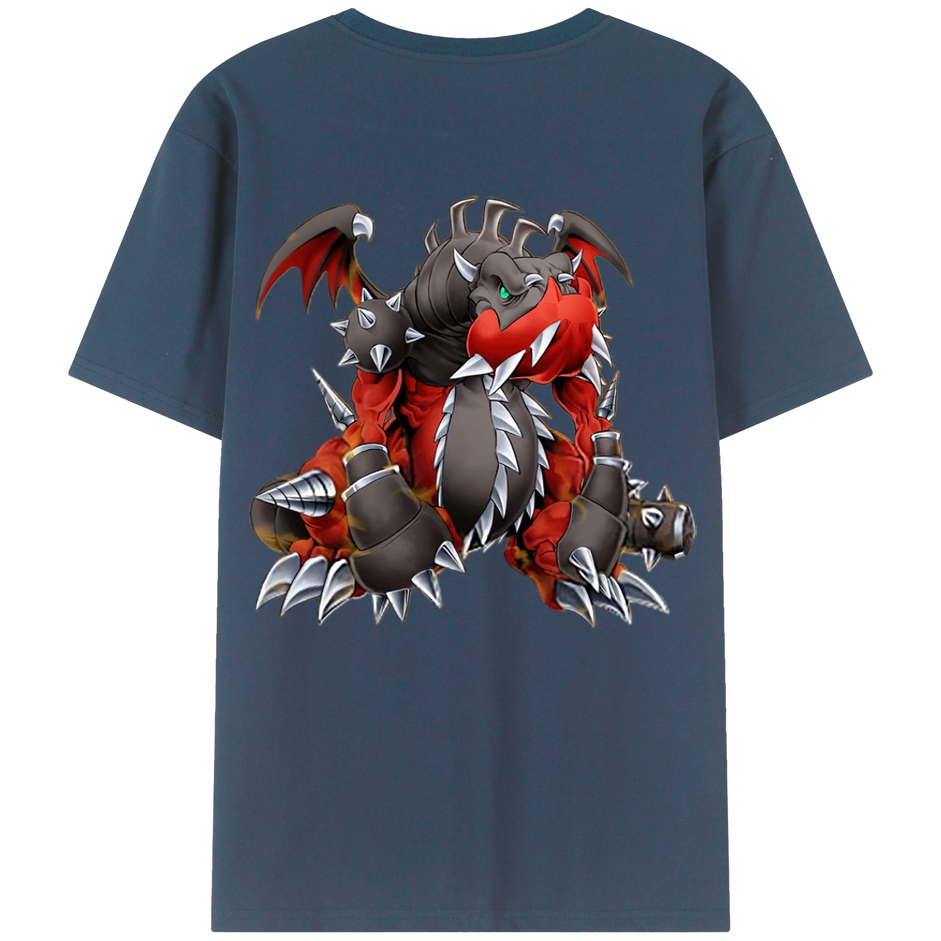 （画像用） 遊☆戯☆王 Yu-Gi-Oh! 綿100％ メンズ半袖Tシャツ（バックプリント） 通気性