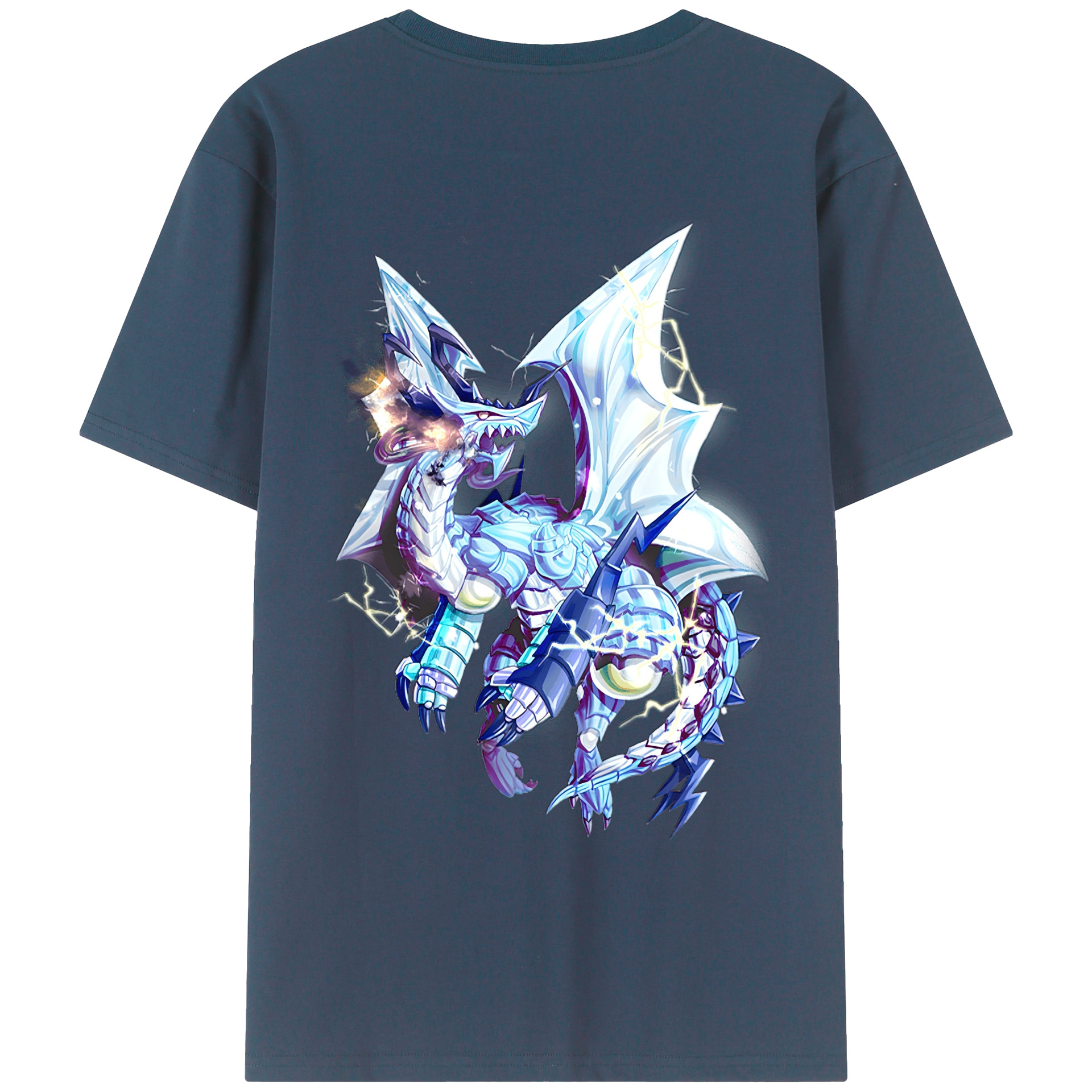 （画像用） 遊☆戯☆王 Yu-Gi-Oh! 綿100％ メンズ半袖Tシャツ（バックプリント） 通気性
