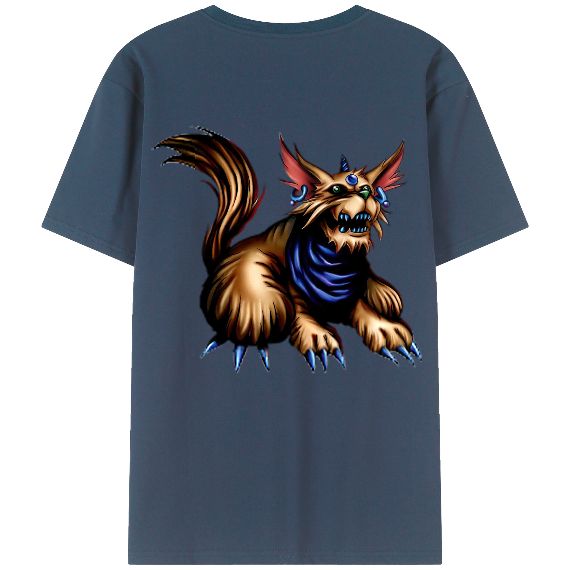 （画像用） 遊☆戯☆王 Yu-Gi-Oh! 綿100％ メンズ半袖Tシャツ（バックプリント） 通気性