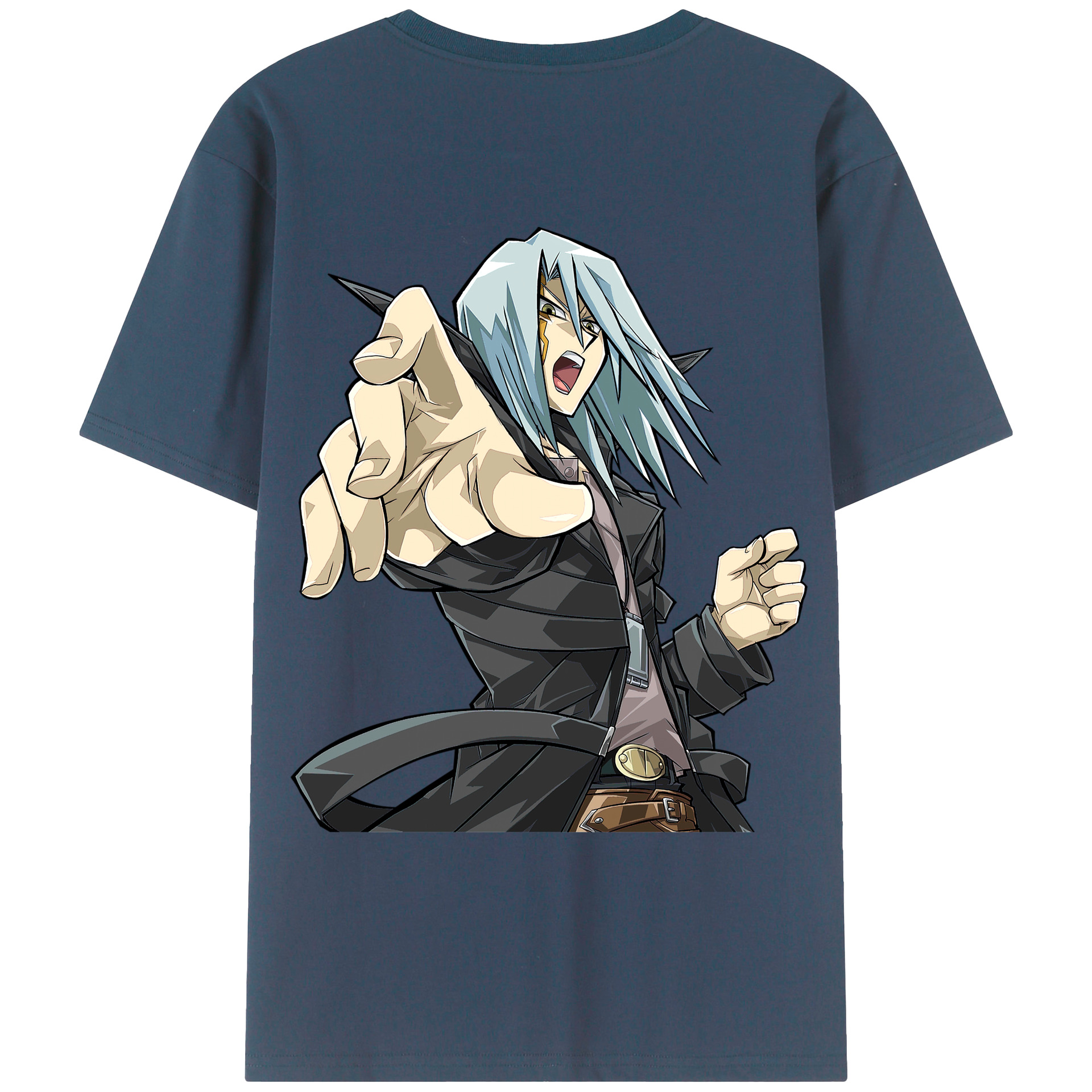 （画像用） 遊☆戯☆王 Yu-Gi-Oh! 綿100％ メンズ半袖Tシャツ（バックプリント） 通気性