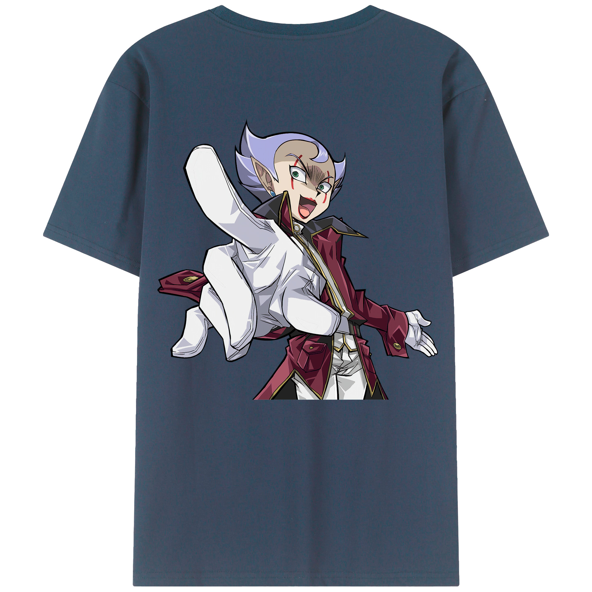 （画像用） 遊☆戯☆王 Yu-Gi-Oh! 綿100％ メンズ半袖Tシャツ（バックプリント） 通気性
