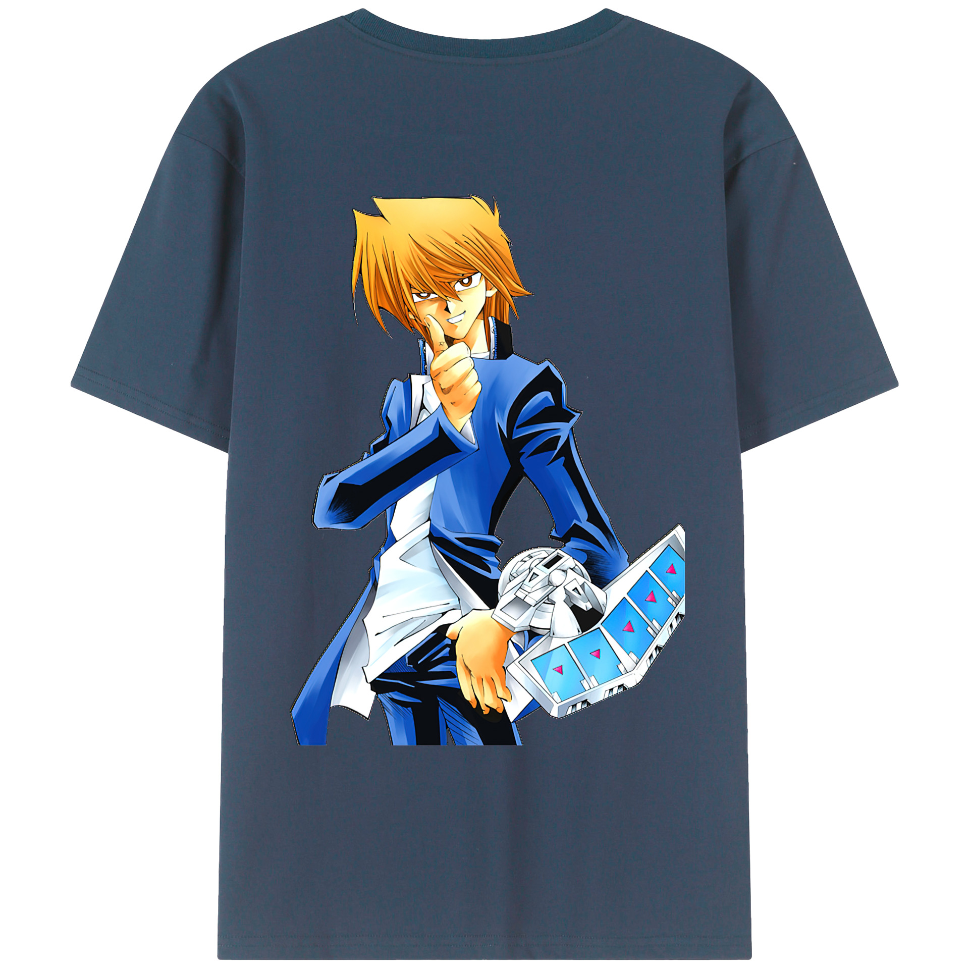（画像用） 遊☆戯☆王 Yu-Gi-Oh! 綿100％ メンズ半袖Tシャツ（バックプリント） 通気性