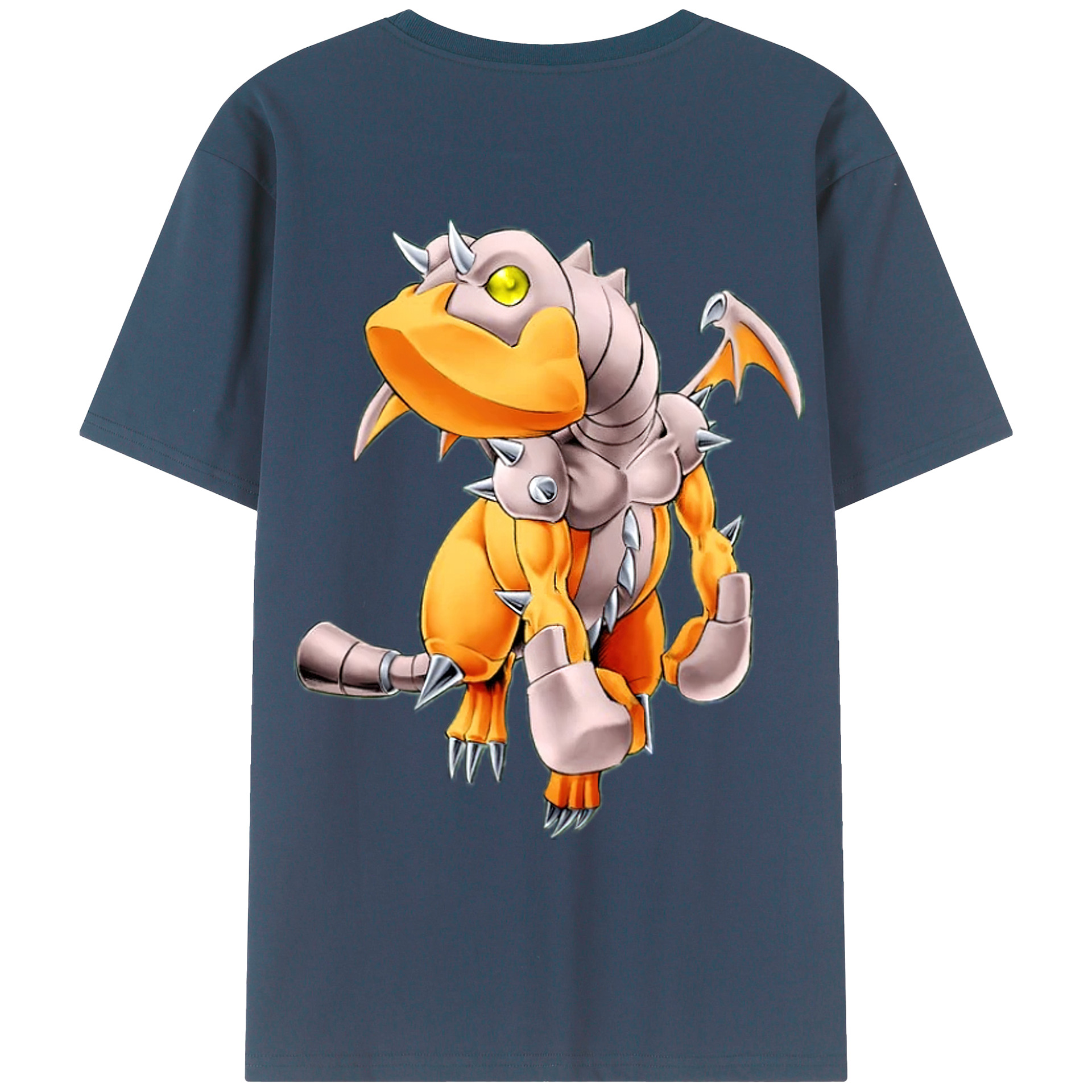 （画像用） 遊☆戯☆王 Yu-Gi-Oh! 綿100％ メンズ半袖Tシャツ（バックプリント） 通気性
