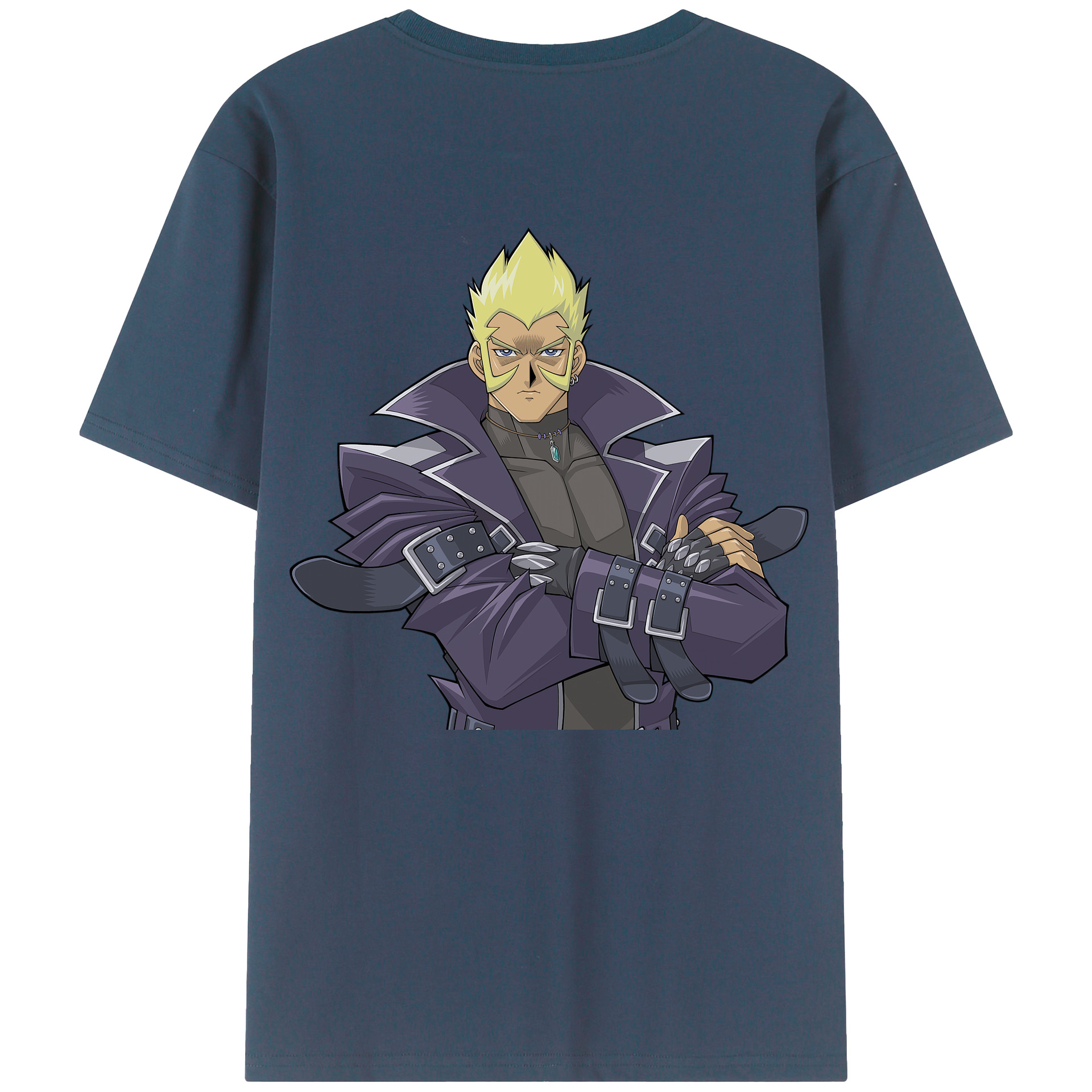 （画像用） 遊☆戯☆王 Yu-Gi-Oh! 綿100％ メンズ半袖Tシャツ（バックプリント） 通気性