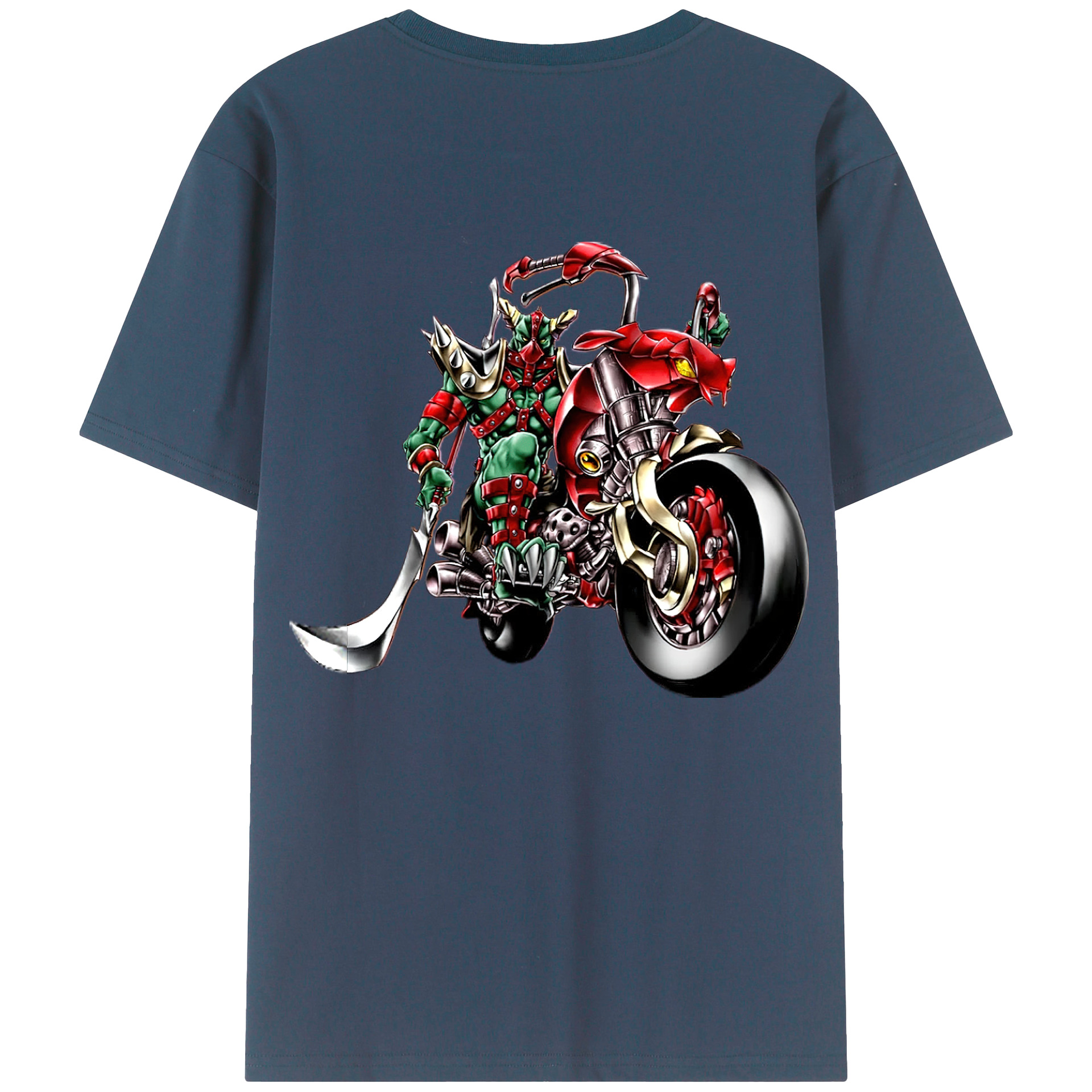 （画像用） 遊☆戯☆王 Yu-Gi-Oh! 綿100％ メンズ半袖Tシャツ（バックプリント） 通気性