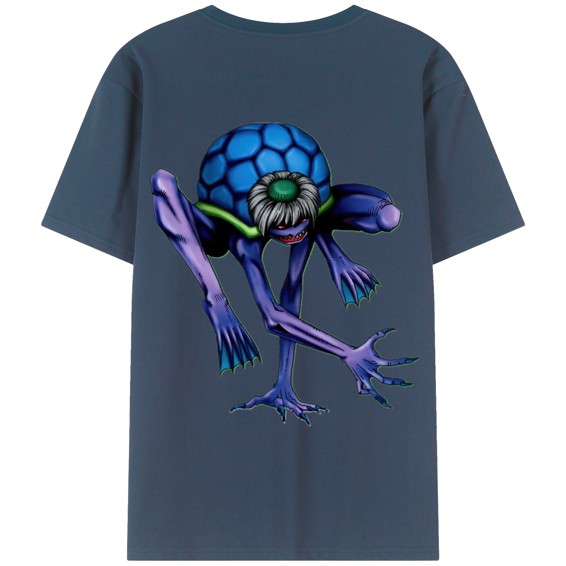 （画像用） 遊☆戯☆王 Yu-Gi-Oh! 綿100％ メンズ半袖Tシャツ（バックプリント） 通気性