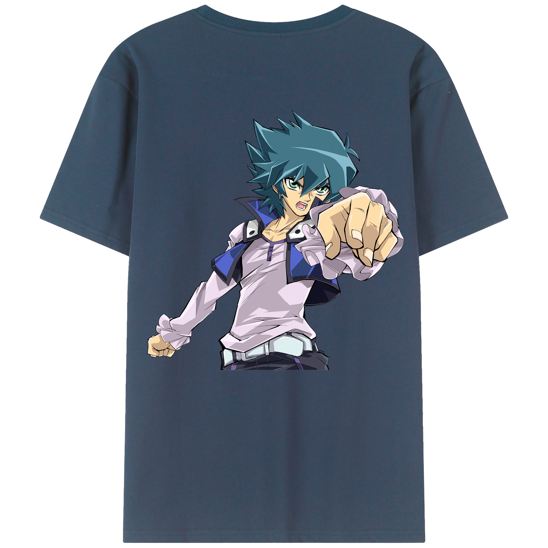 （画像用） 遊☆戯☆王 Yu-Gi-Oh! 綿100％ メンズ半袖Tシャツ（バックプリント） 通気性