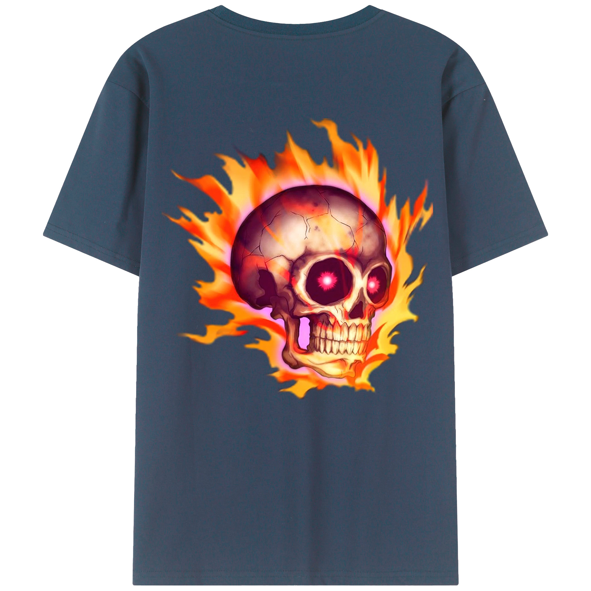 （画像用） 遊☆戯☆王 Yu-Gi-Oh! 綿100％ メンズ半袖Tシャツ（バックプリント） 通気性