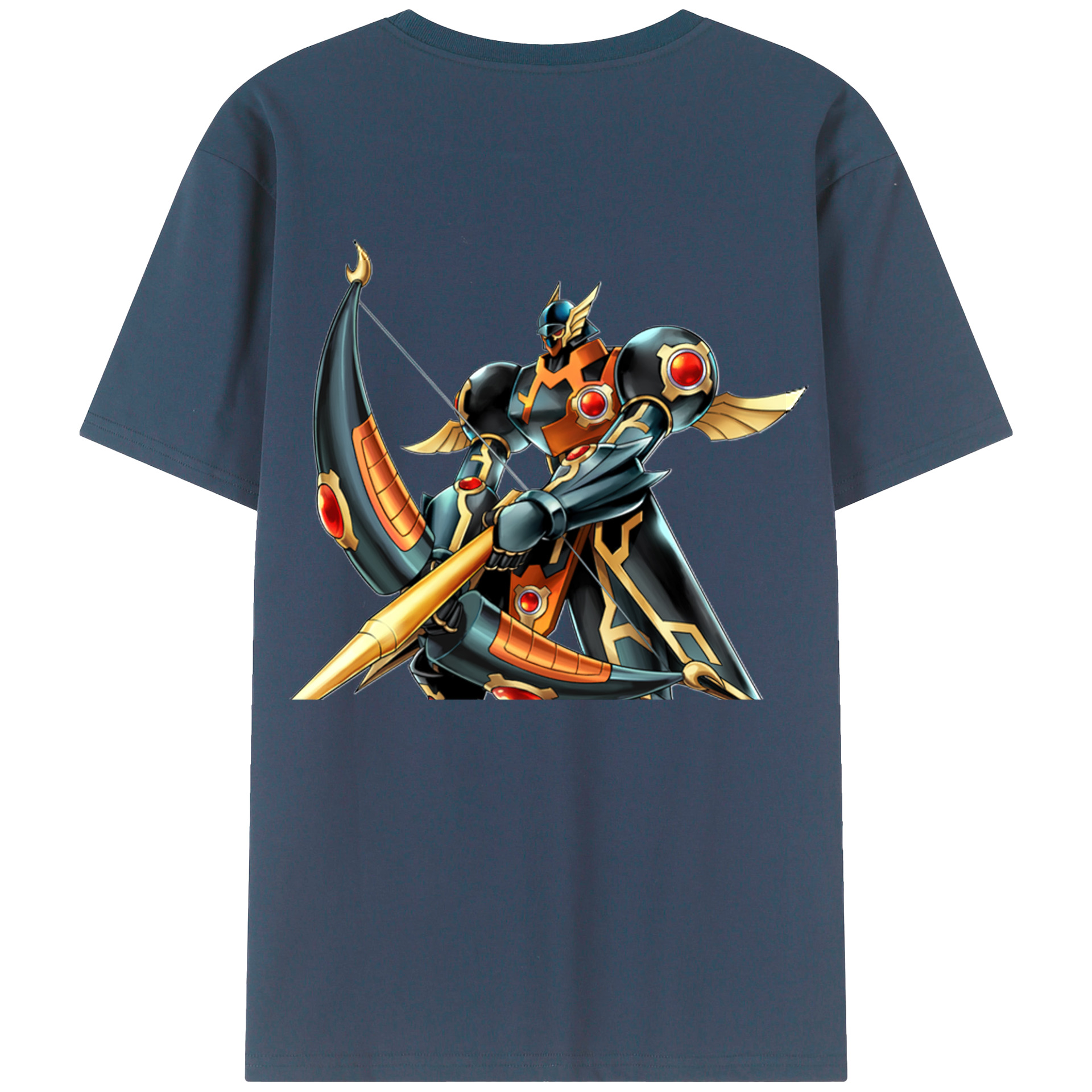 （画像用） 遊☆戯☆王 Yu-Gi-Oh! 綿100％ メンズ半袖Tシャツ（バックプリント） 通気性