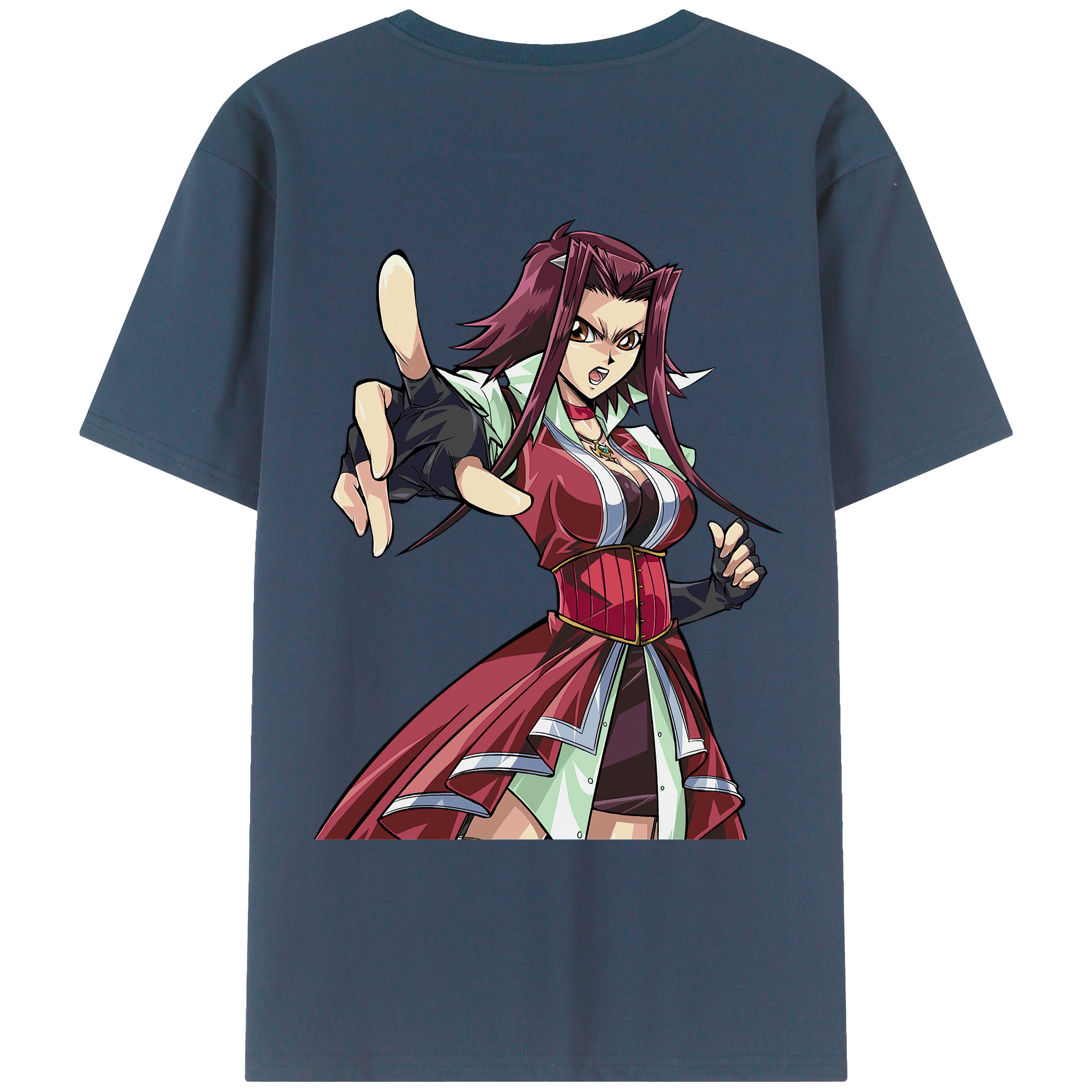 （画像用） 遊☆戯☆王 Yu-Gi-Oh! 綿100％ メンズ半袖Tシャツ（バックプリント） 通気性