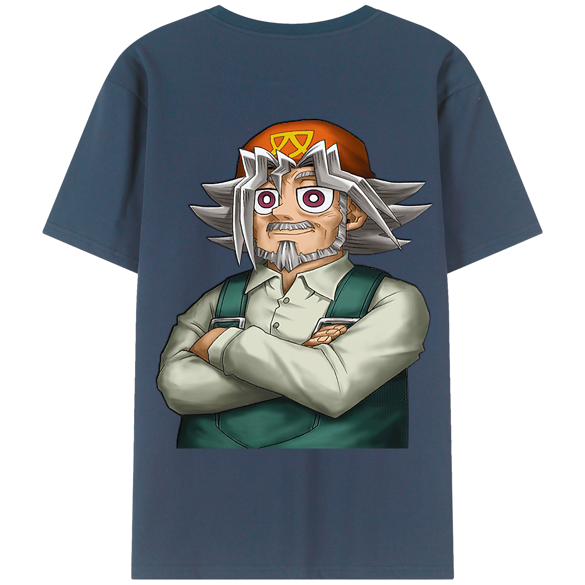 （画像用） 遊☆戯☆王 Yu-Gi-Oh! 綿100％ メンズ半袖Tシャツ（バックプリント） 通気性