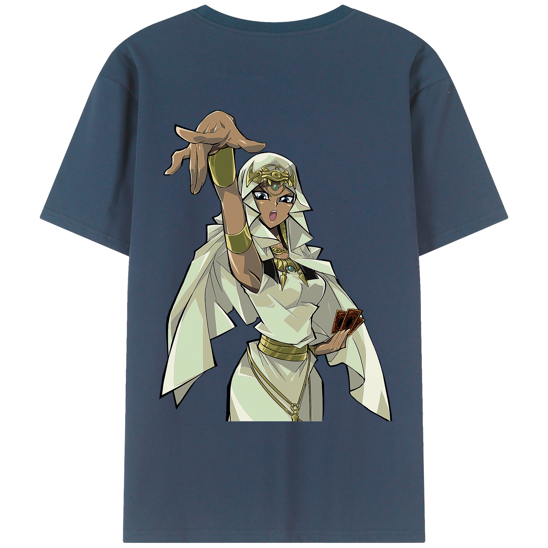（画像用） 遊☆戯☆王 Yu-Gi-Oh! 綿100％ メンズ半袖Tシャツ（バックプリント） 通気性